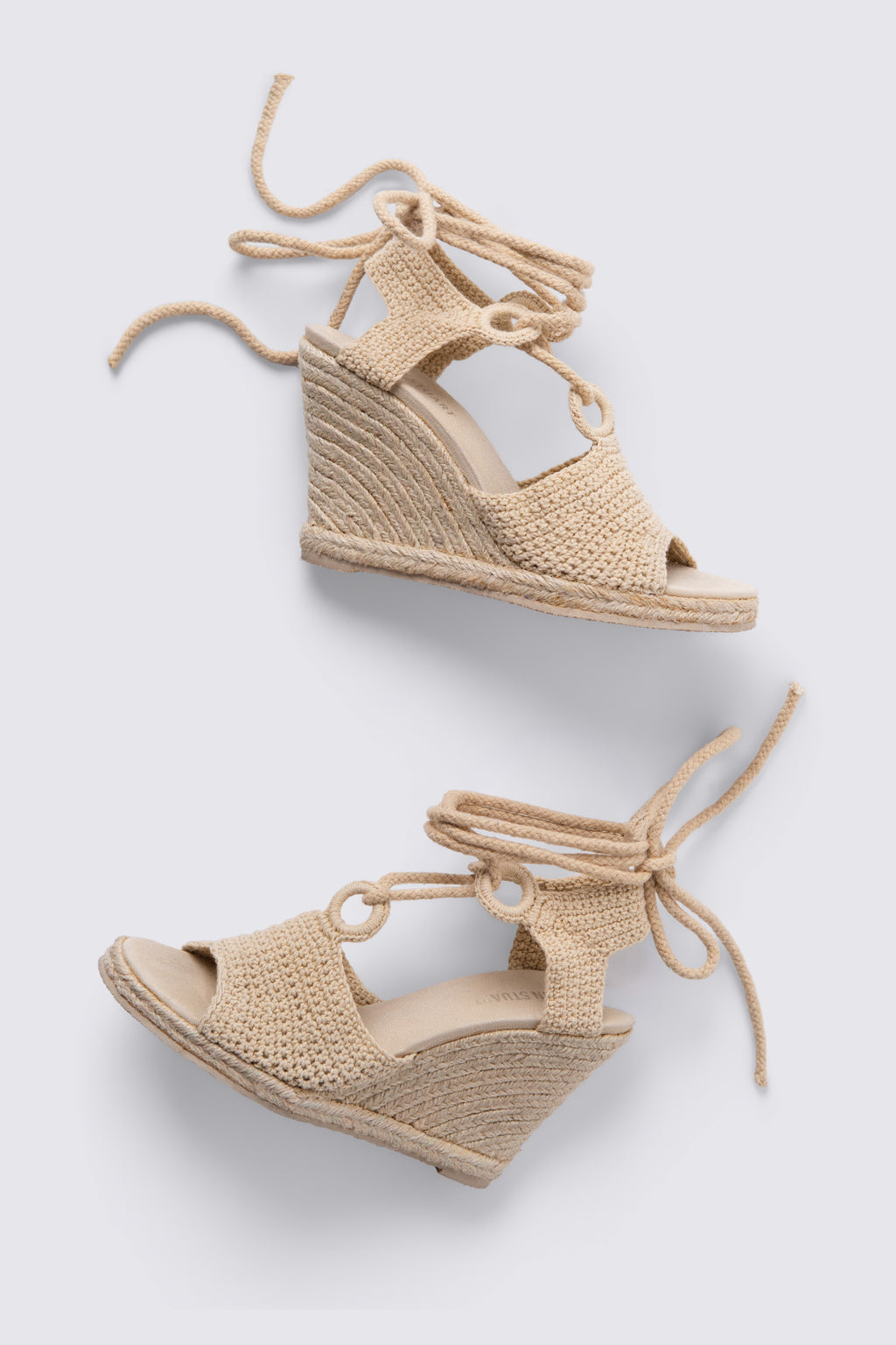 Y2K Colin Stuart Crochet Wedge Sandals