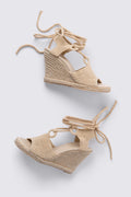 Y2K Colin Stuart Crochet Wedge Sandals