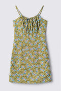 90s Floral Print Babydoll Cotton Dress