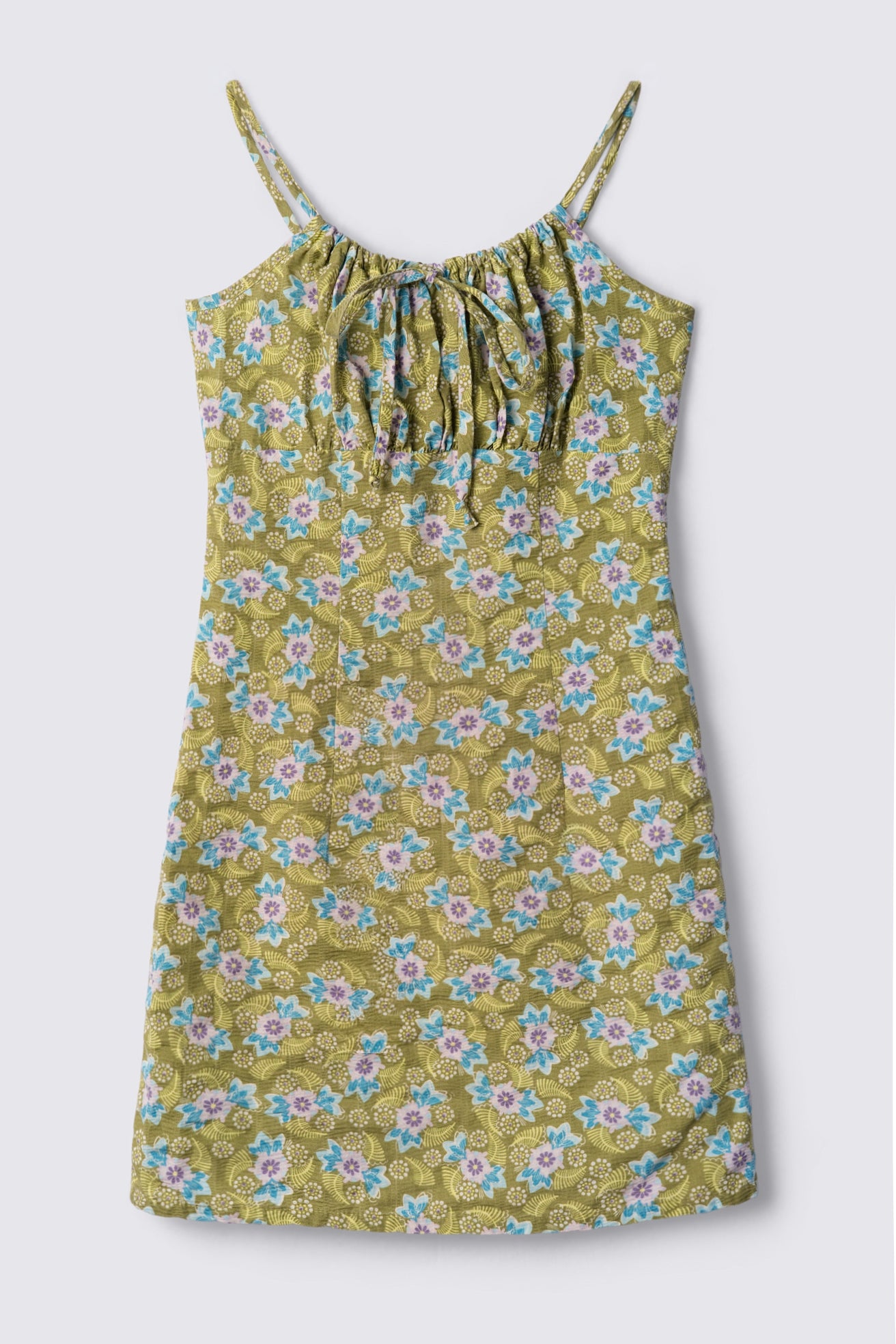 90s Floral Print Babydoll Cotton Dress