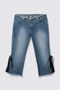 Y2K R4R Lowrise Lace Panel Capris