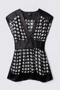 Dizzy Lizzy Sheer Polka Dot Top