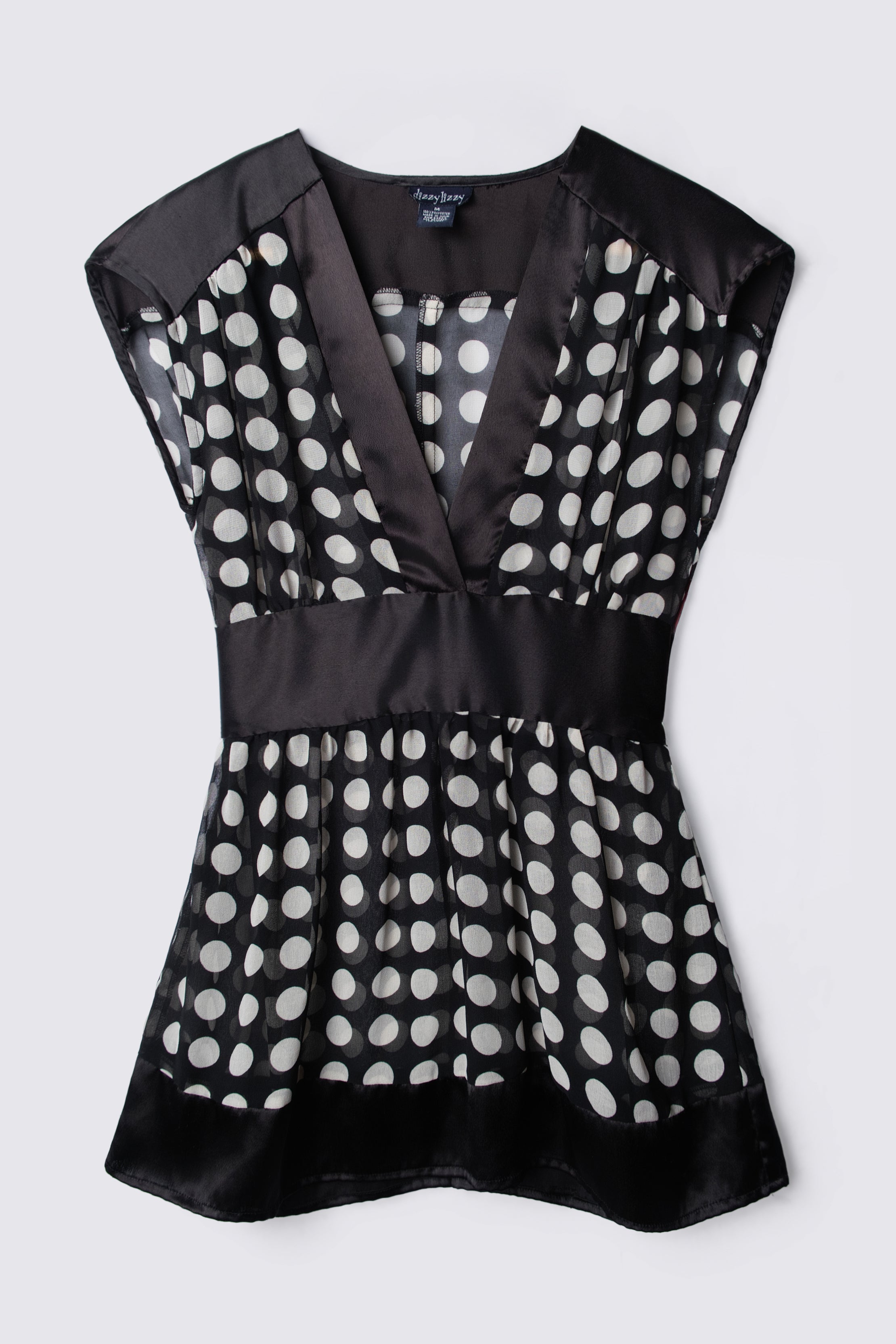 Dizzy Lizzy Sheer Polka Dot Top