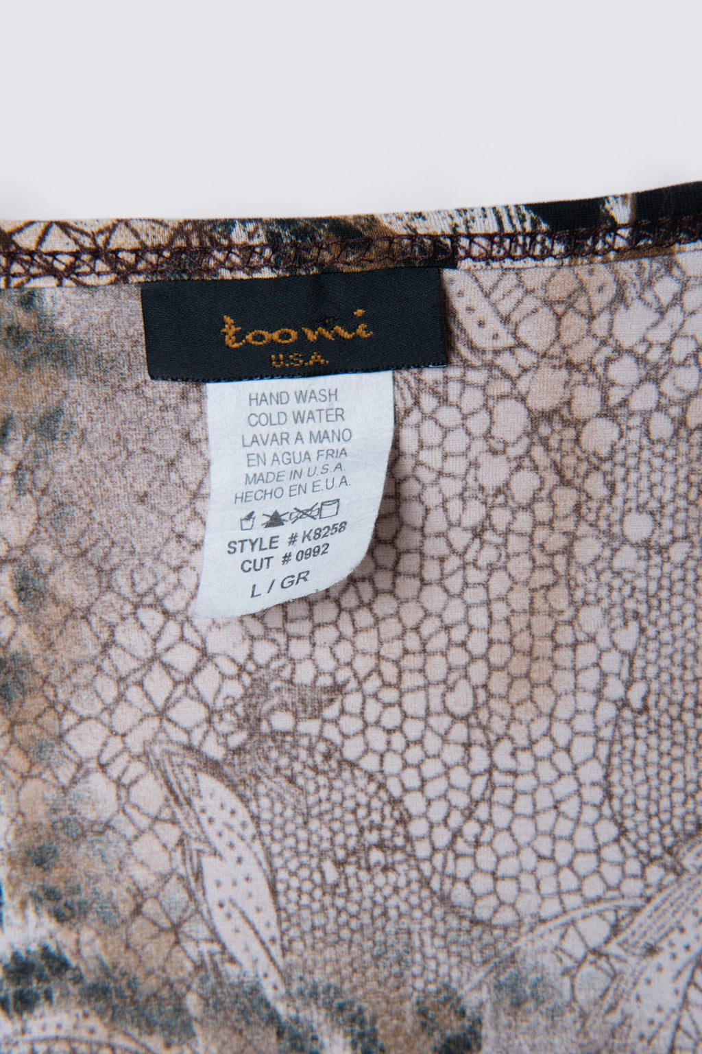 Y2K Toomi Leopard Print Babydoll Top