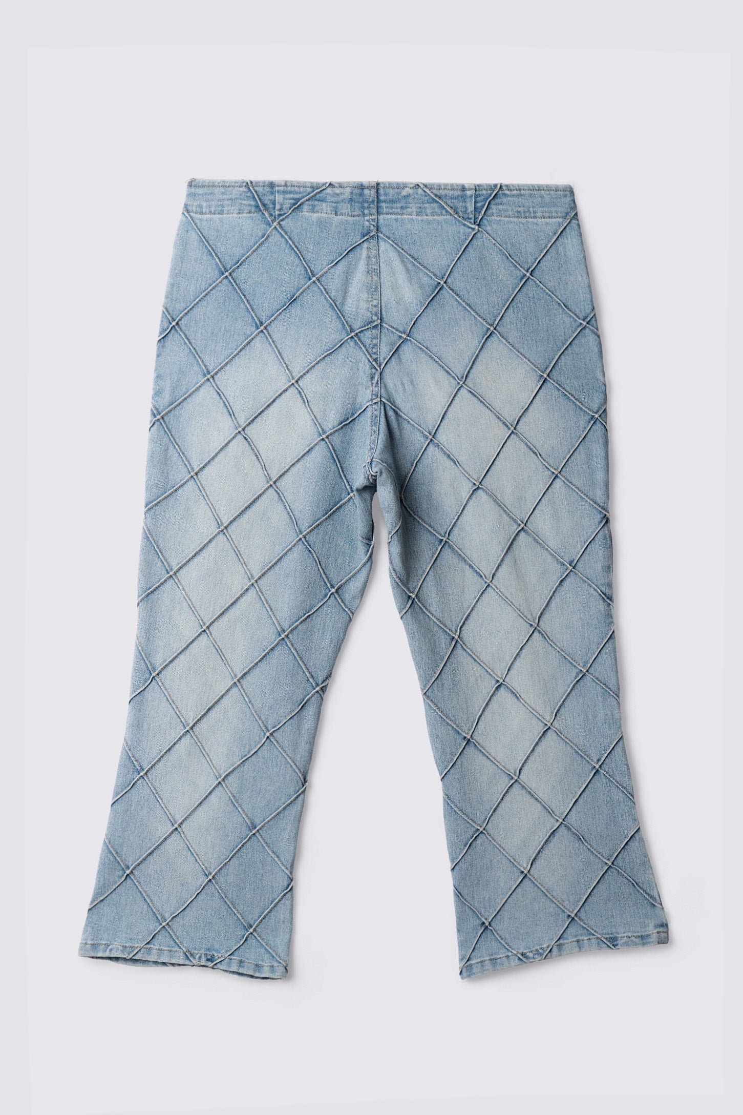 Y2K Laser Lowrise Pintuck Capris