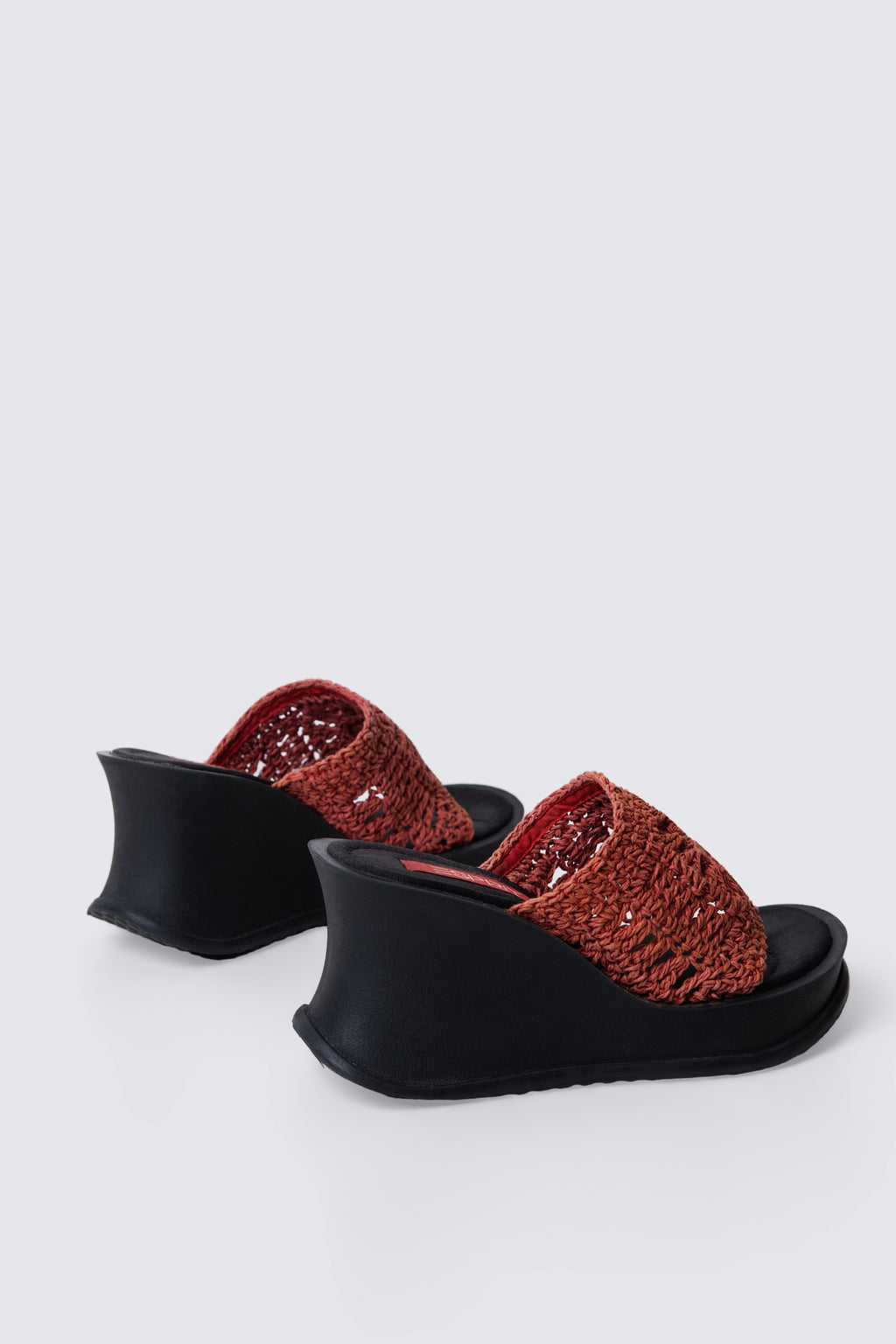90s Esprit Crochet Platform Sandals