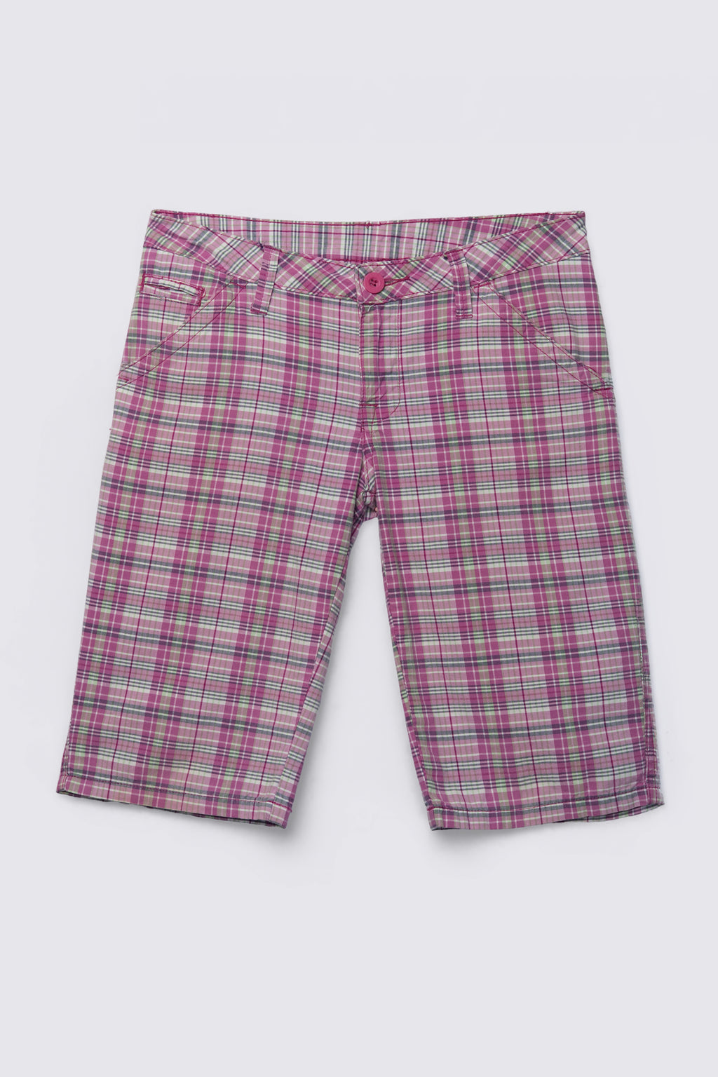 Y2K Le Tigre Lowrise Cotton Bermuda Shorts