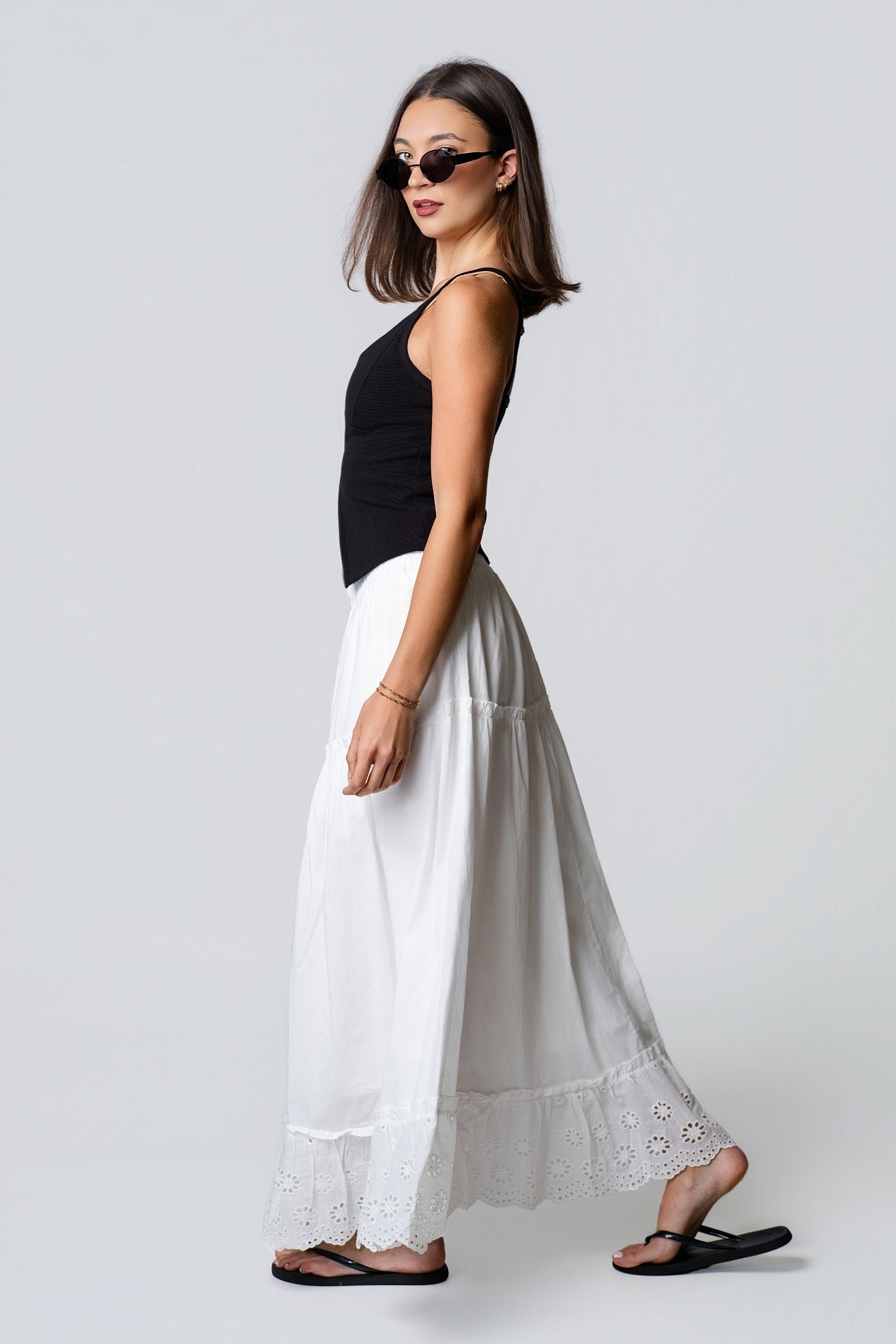 Sammi Cotton Eyelet Maxi Skirt