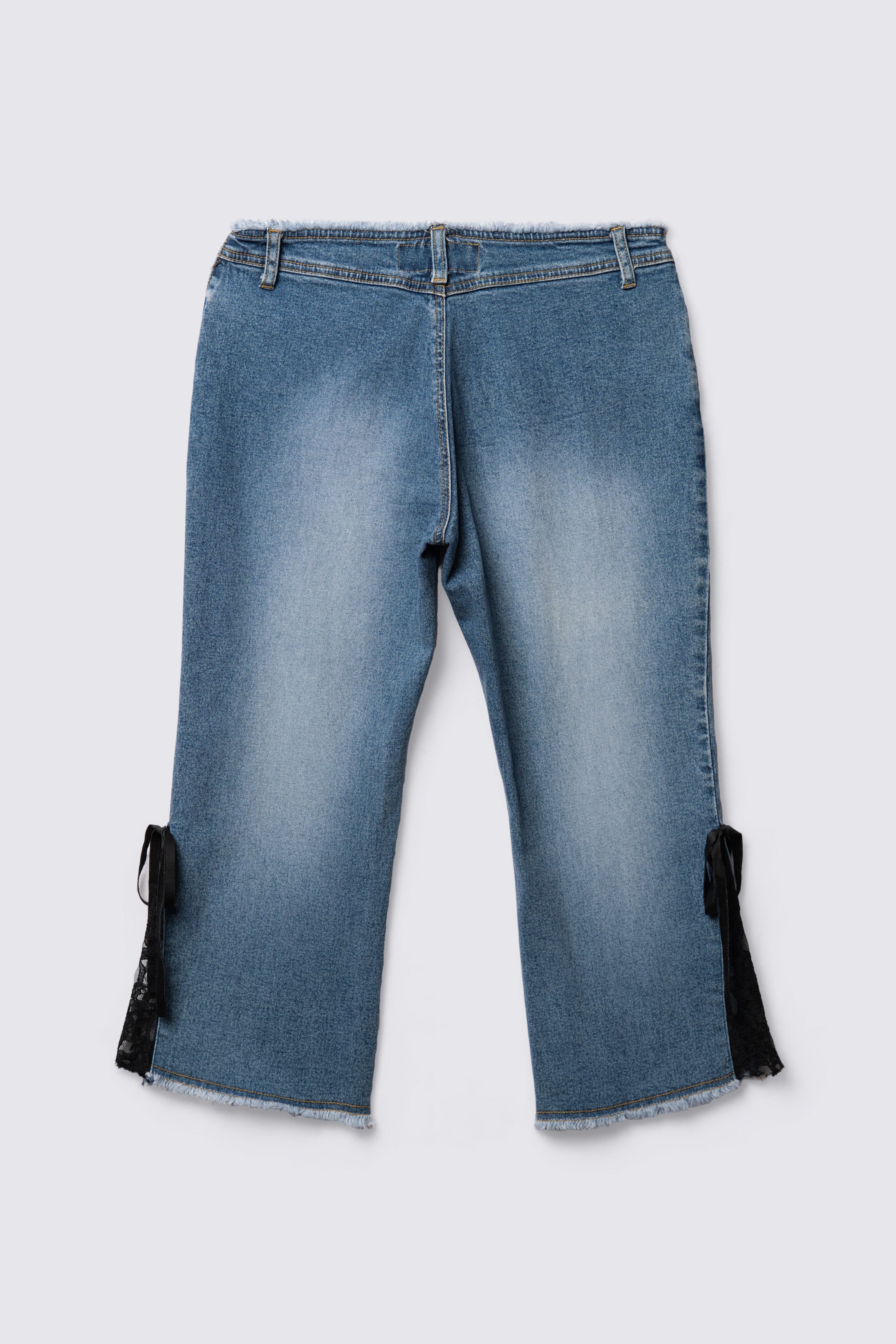 Y2K R4R Lowrise Lace Panel Capris