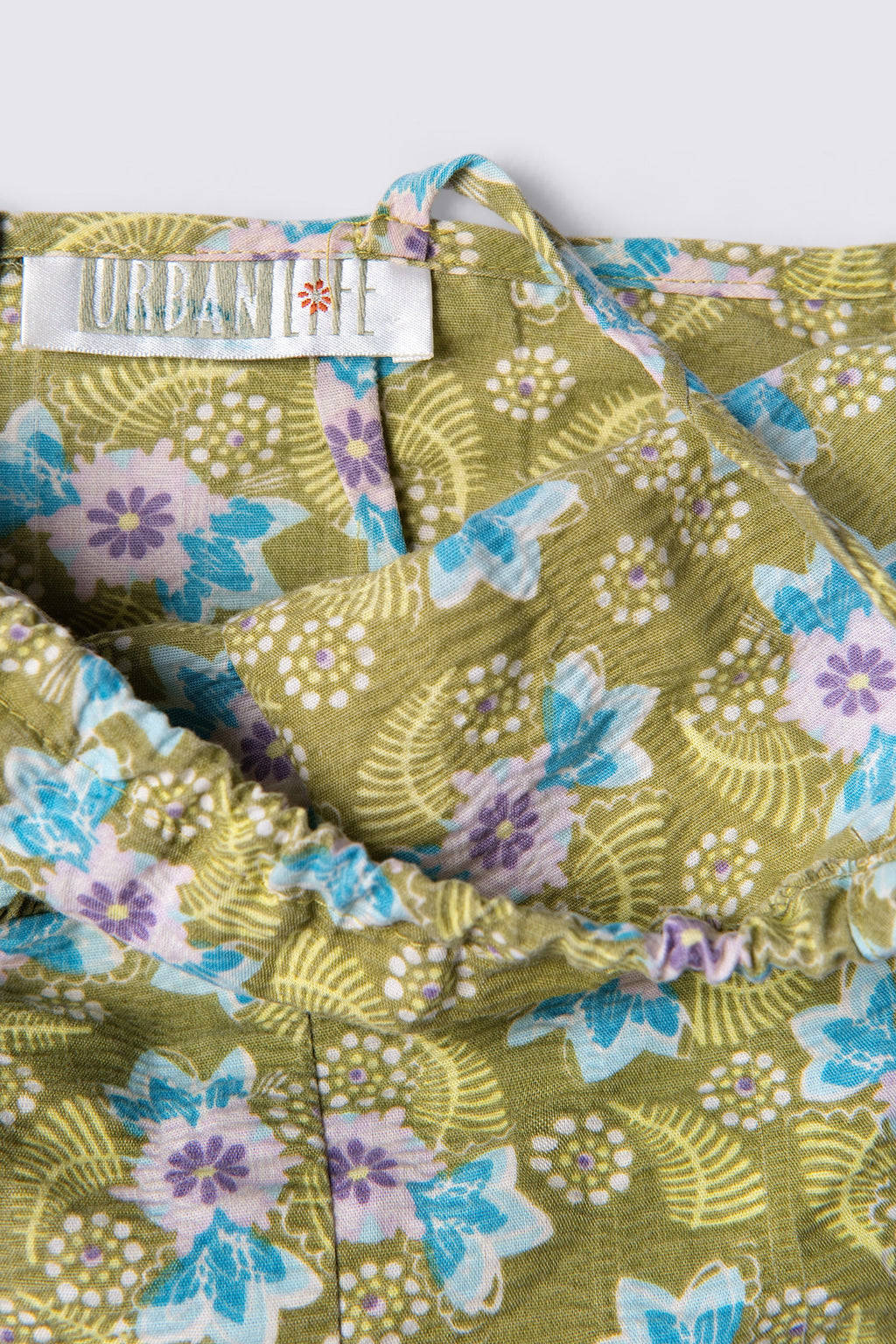90s Floral Print Babydoll Cotton Dress