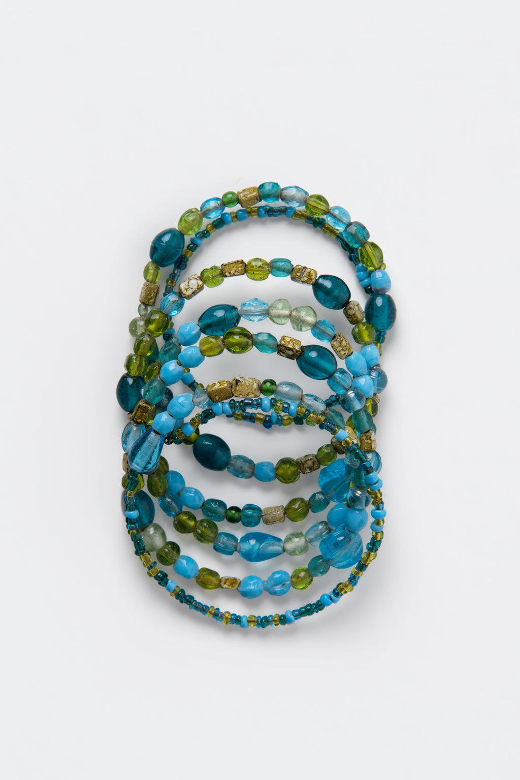 Y2K Glass Bead Wrap Bracelet
