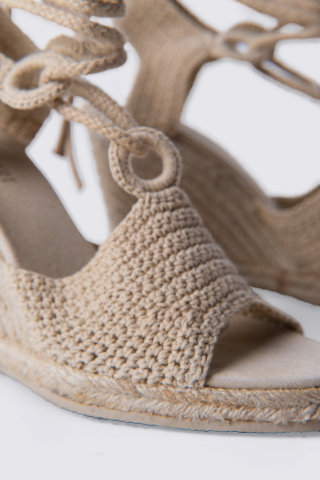 Y2K Colin Stuart Crochet Wedge Sandals