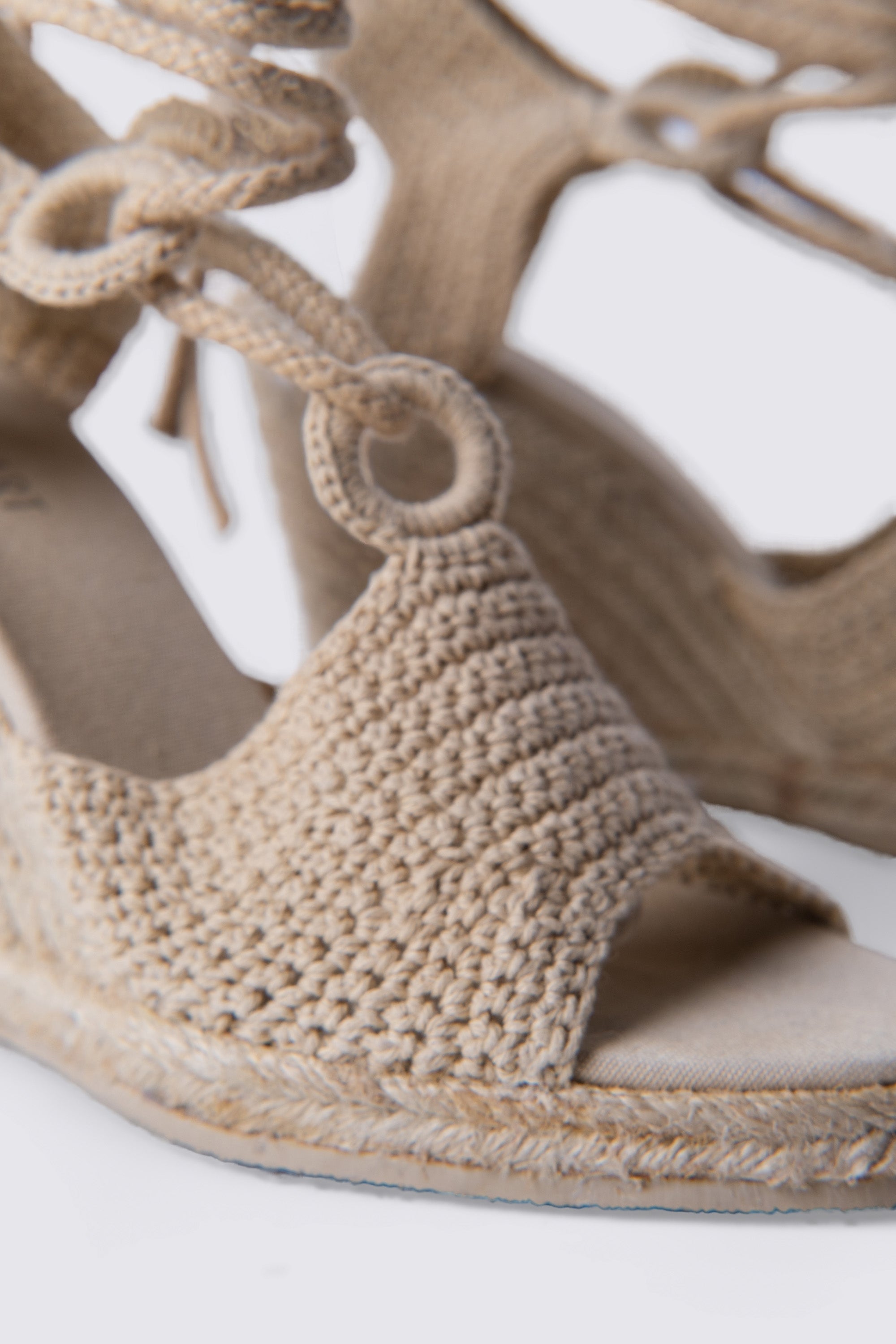 Y2K Colin Stuart Crochet Wedge Sandals