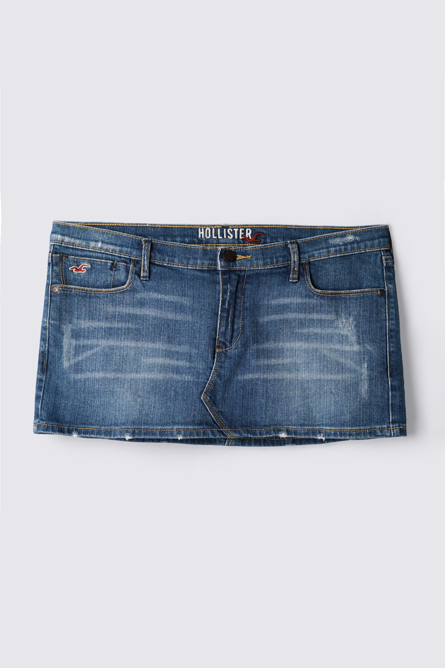 Y2K Hollister Lowrise Denim Mini Skirt