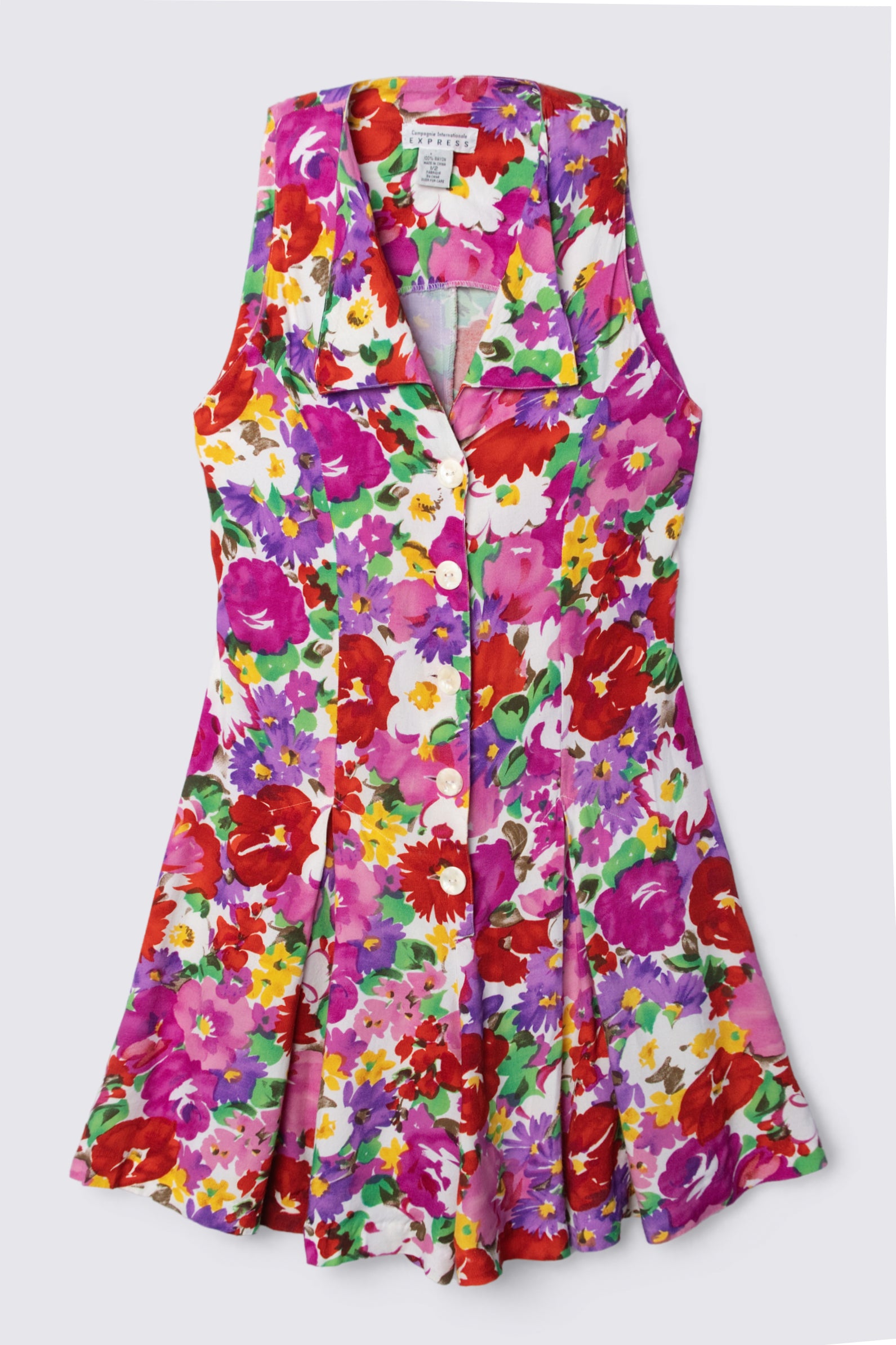 90s Express Floral Print Romper