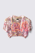 Y2K Sublimation Print Cropped Bolero