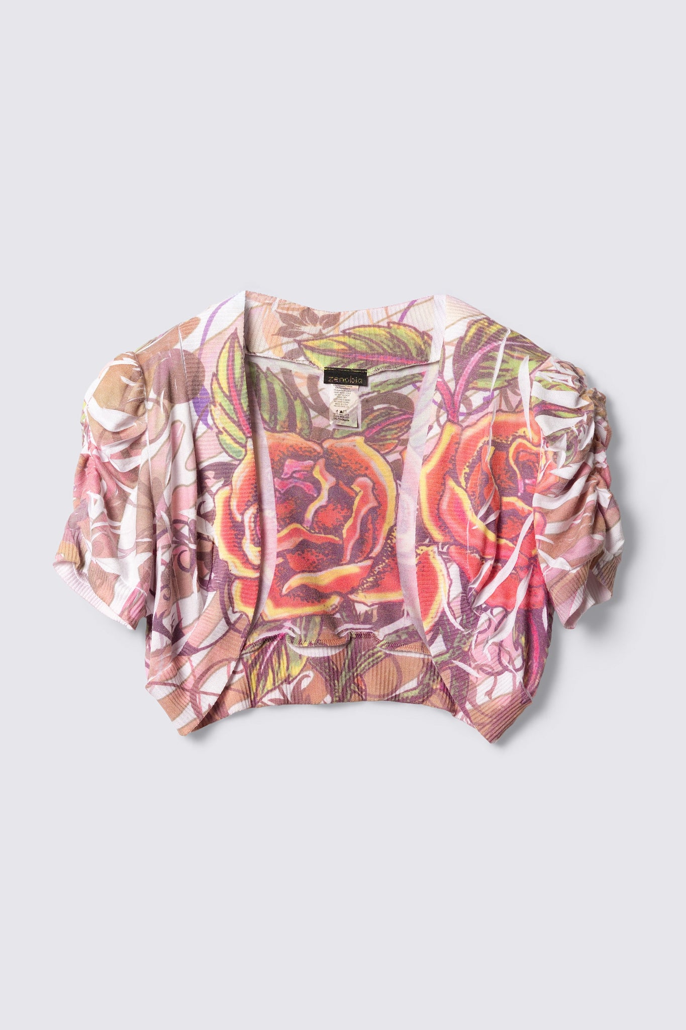 Y2K Sublimation Print Cropped Bolero