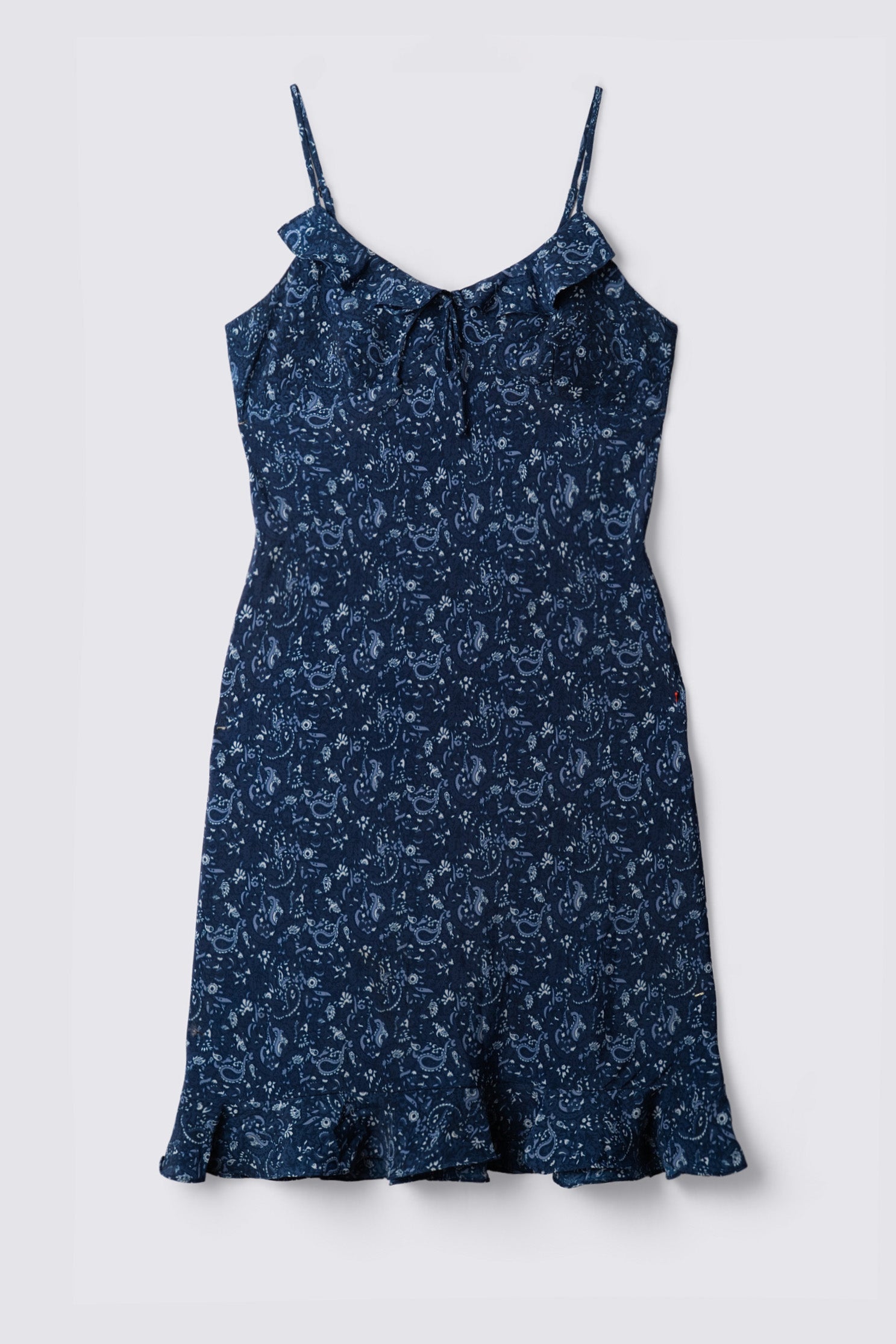 90s Lisa Jo Ruffle Trim Midi Dress – Calico
