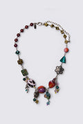 Y2K Glass Bead Charm Necklace