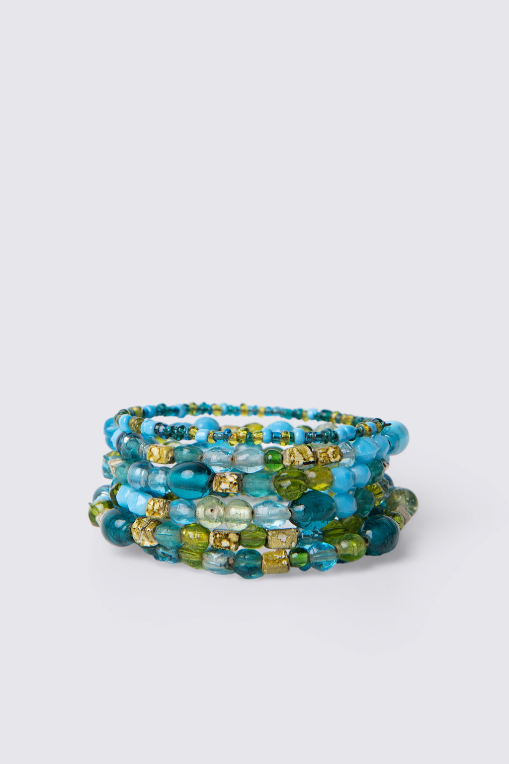 Y2K Glass Bead Wrap Bracelet