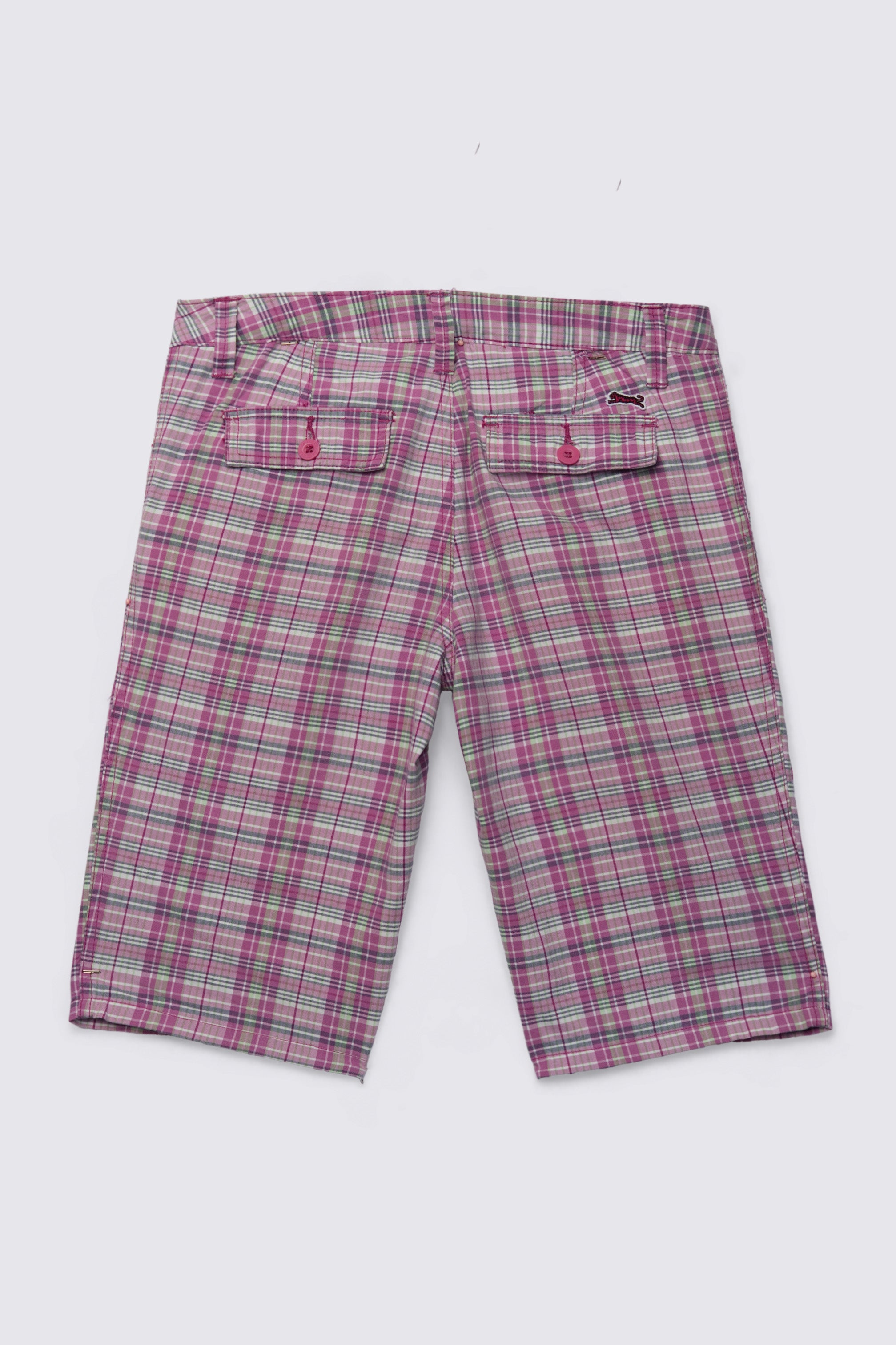 Y2K Le Tigre Lowrise Cotton Bermuda Shorts