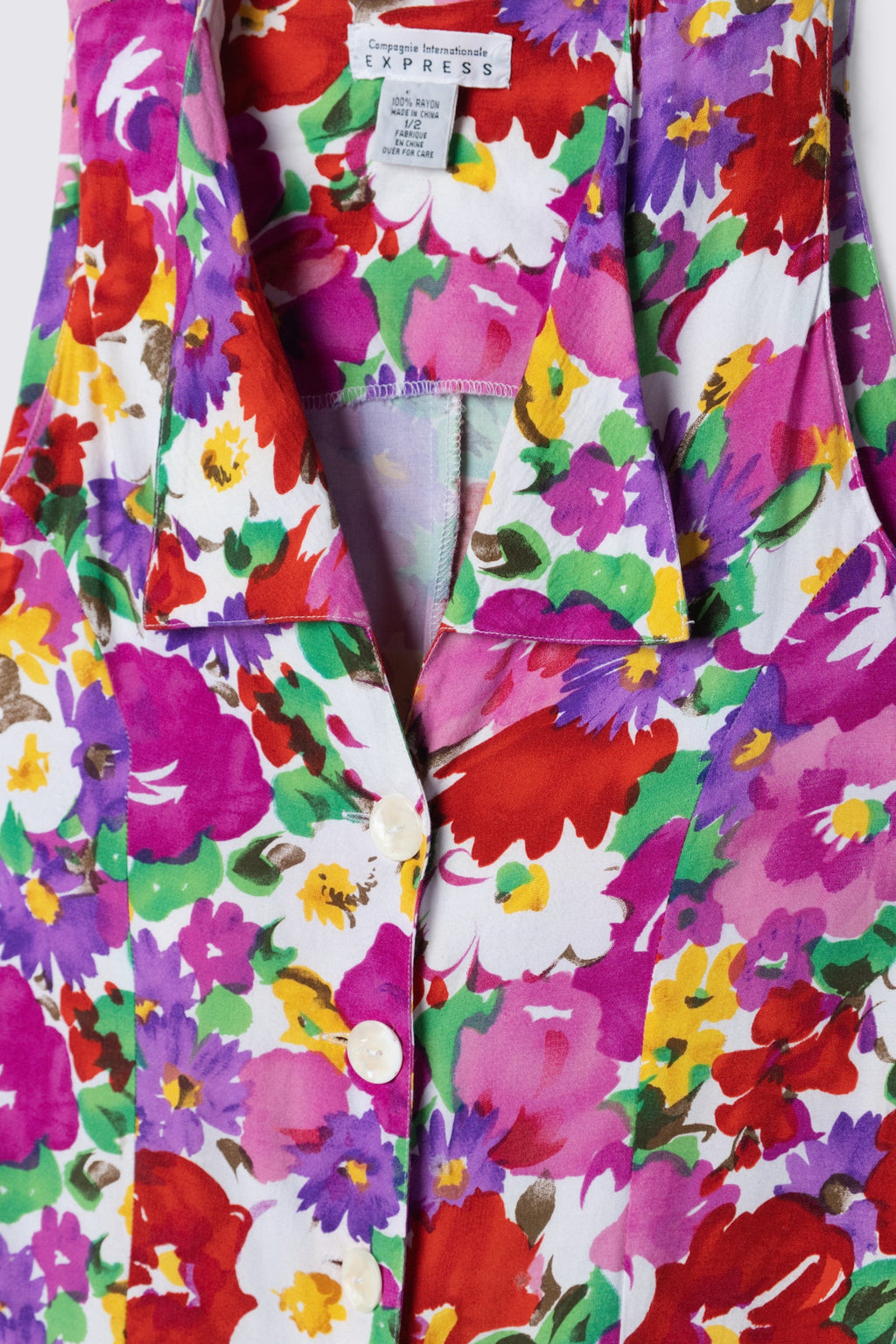90s Express Floral Print Romper