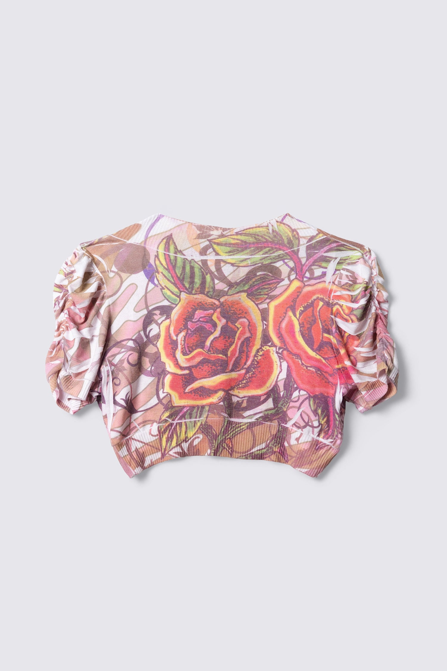 Y2K Sublimation Print Cropped Bolero