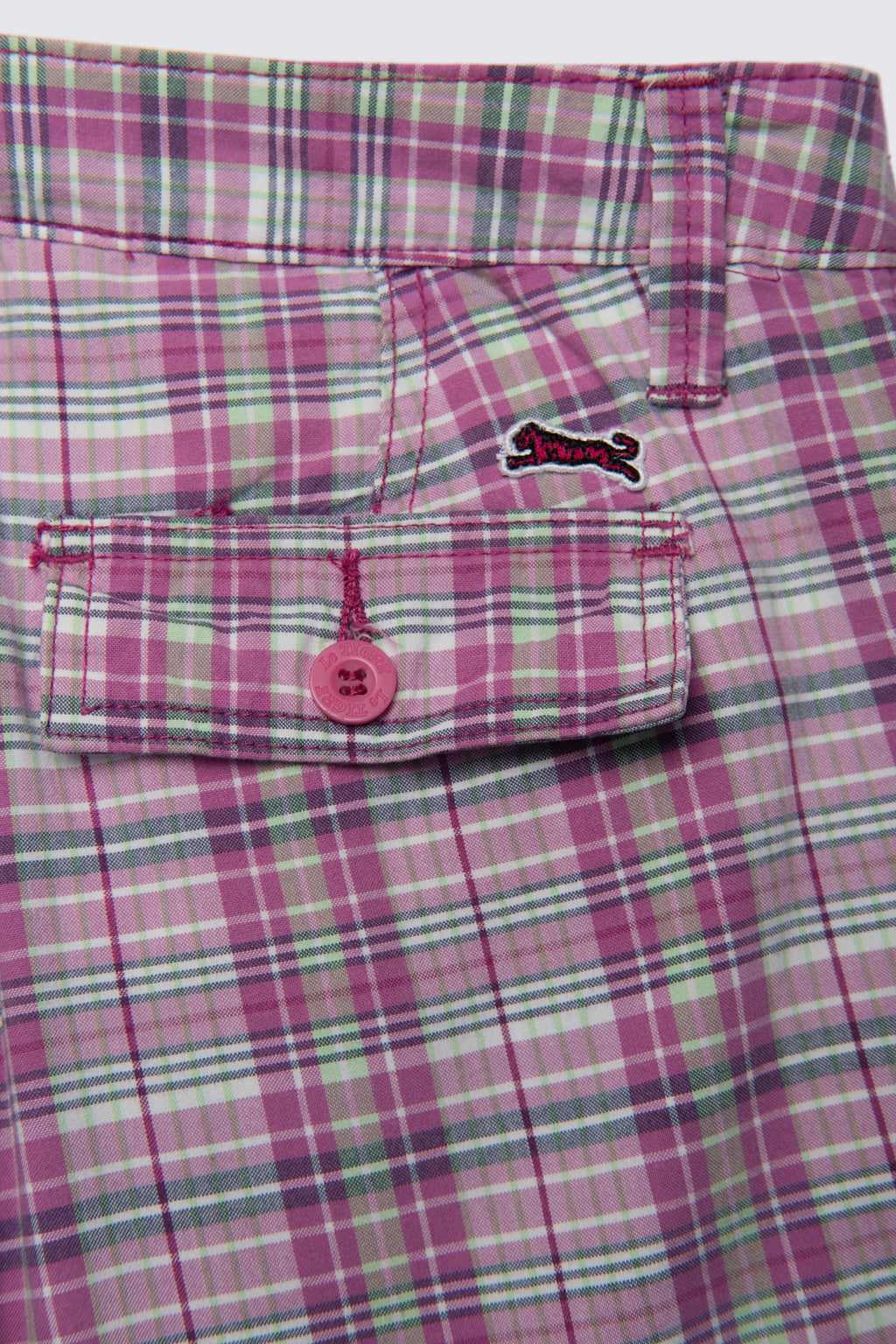 Y2K Le Tigre Lowrise Cotton Bermuda Shorts