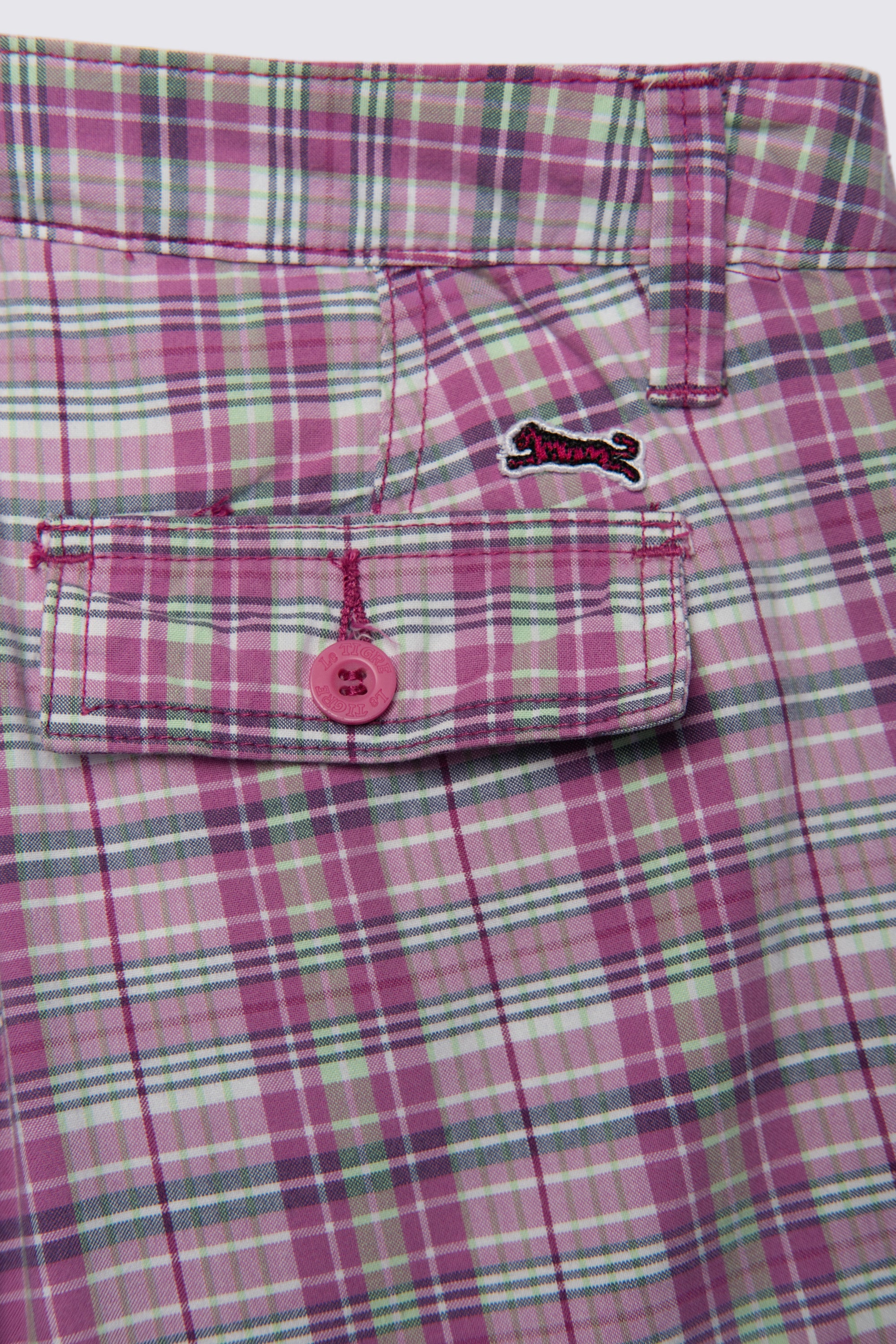 Y2K Le Tigre Lowrise Cotton Bermuda Shorts