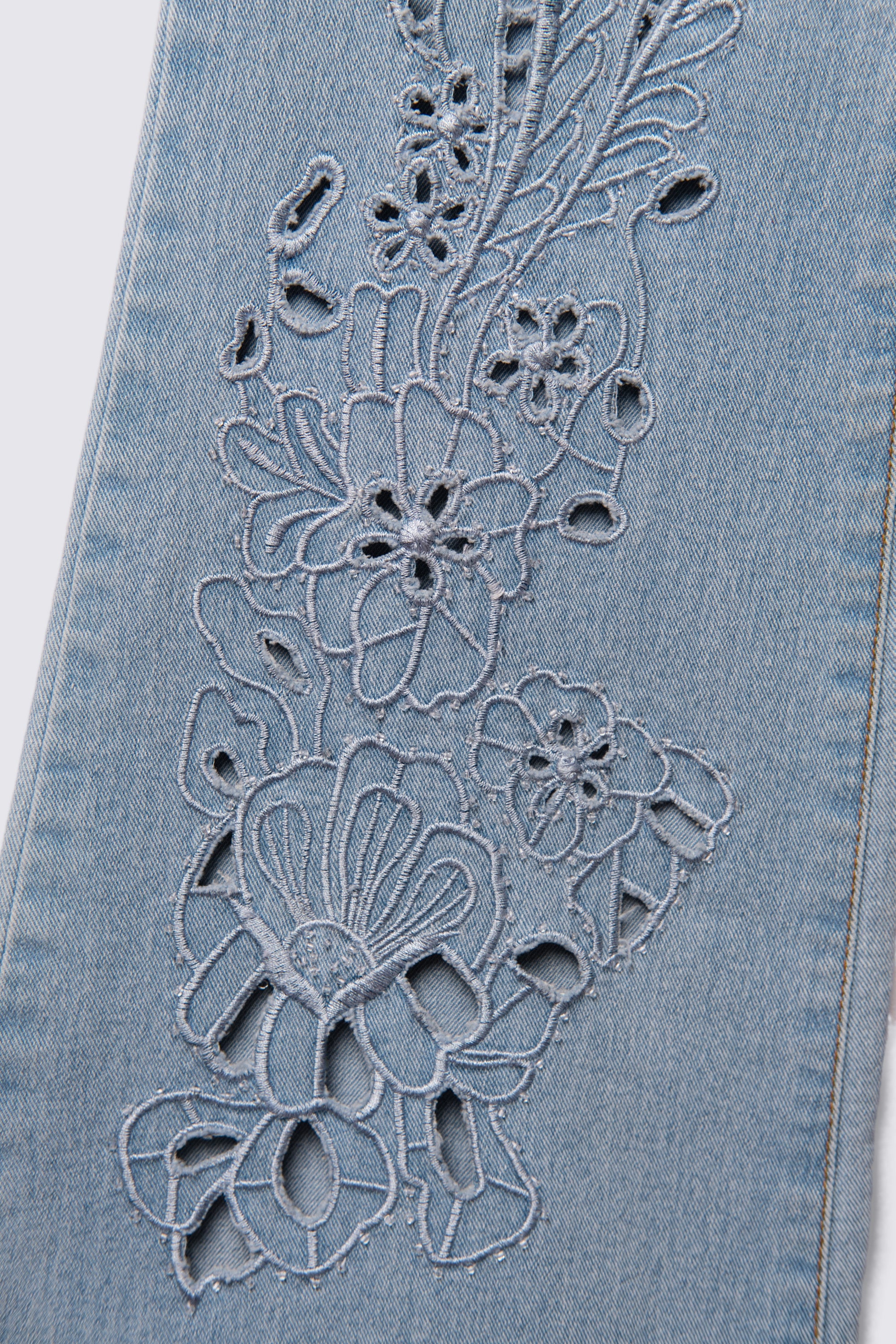 Y2K Euro Beaded Cutout Flares