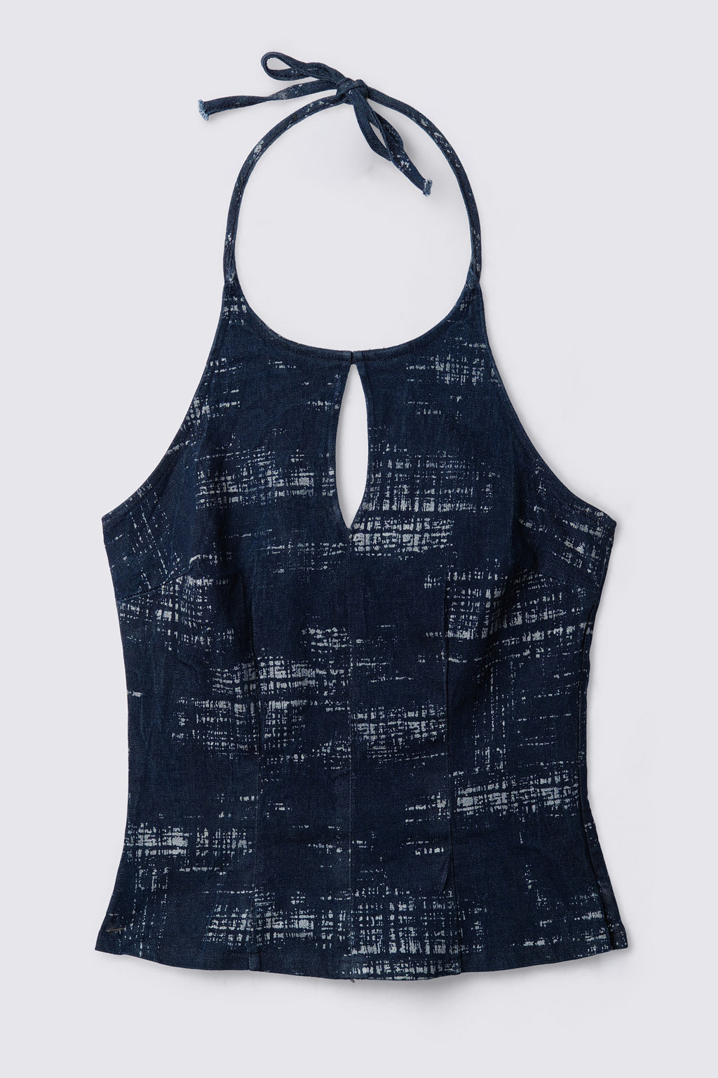 Y2K Syrup Stretchy Denim Halter Top