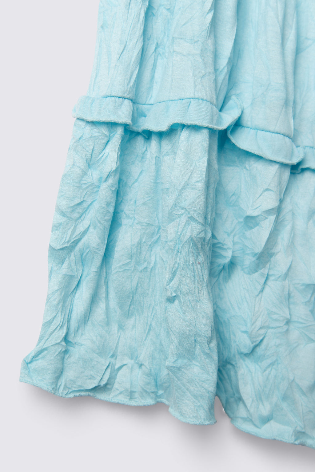 Y2K Flowy Crinkle Midi Skirt