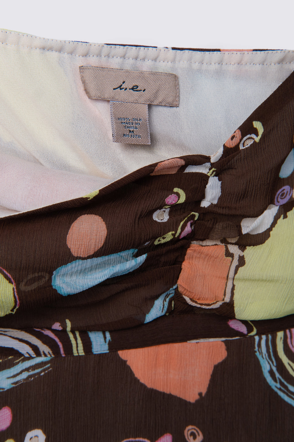 Y2K I.E. Printed Silk Slip Dress
