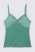 The Limited Satin & Jersey Cami Top