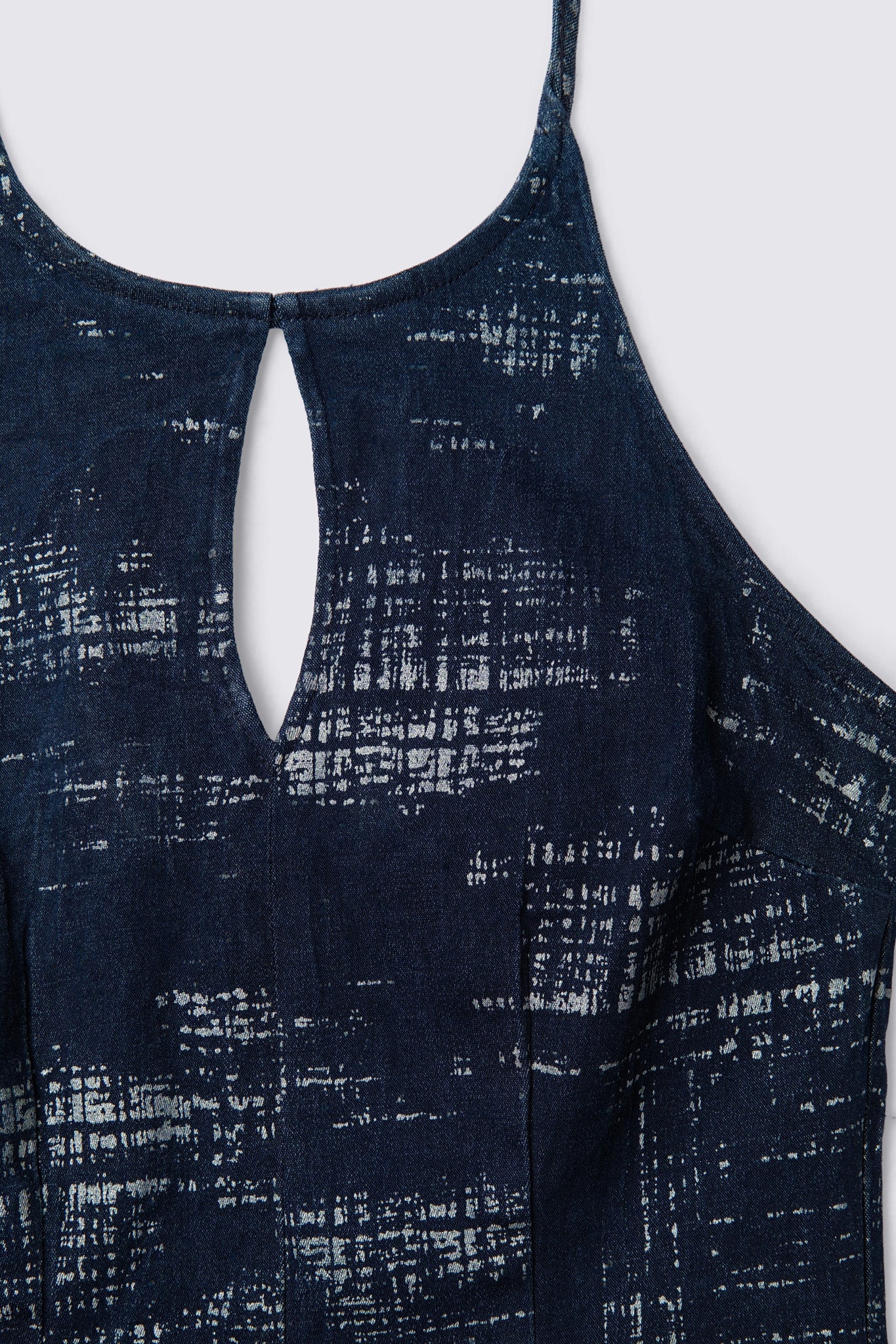 Y2K Syrup Stretchy Denim Halter Top
