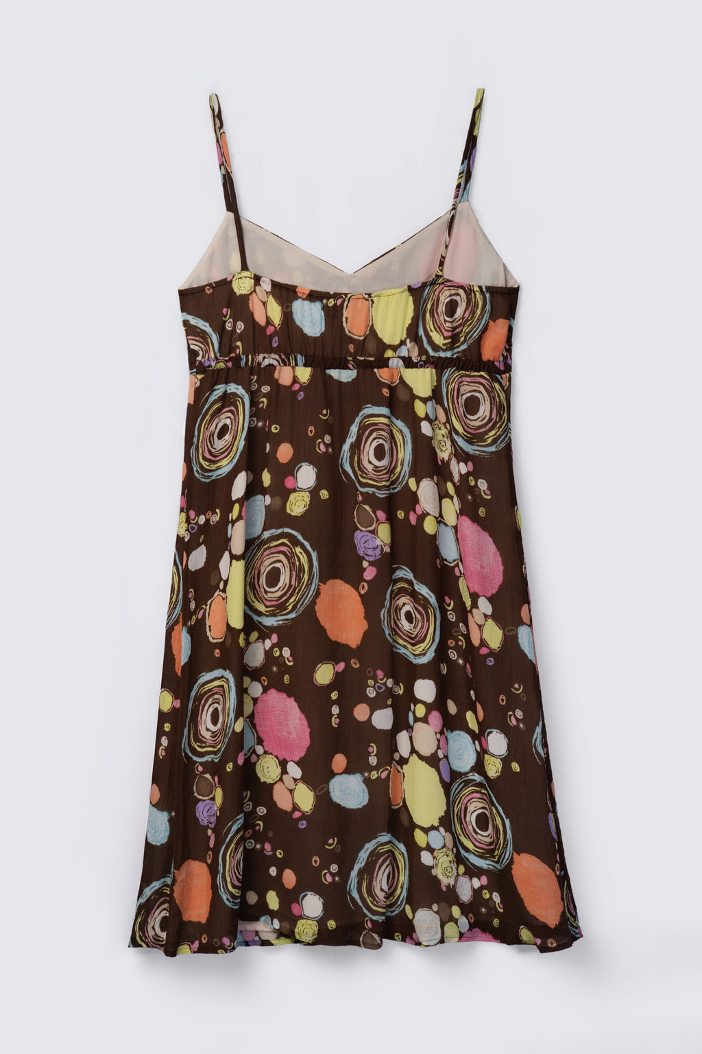 Y2K I.E. Printed Silk Slip Dress