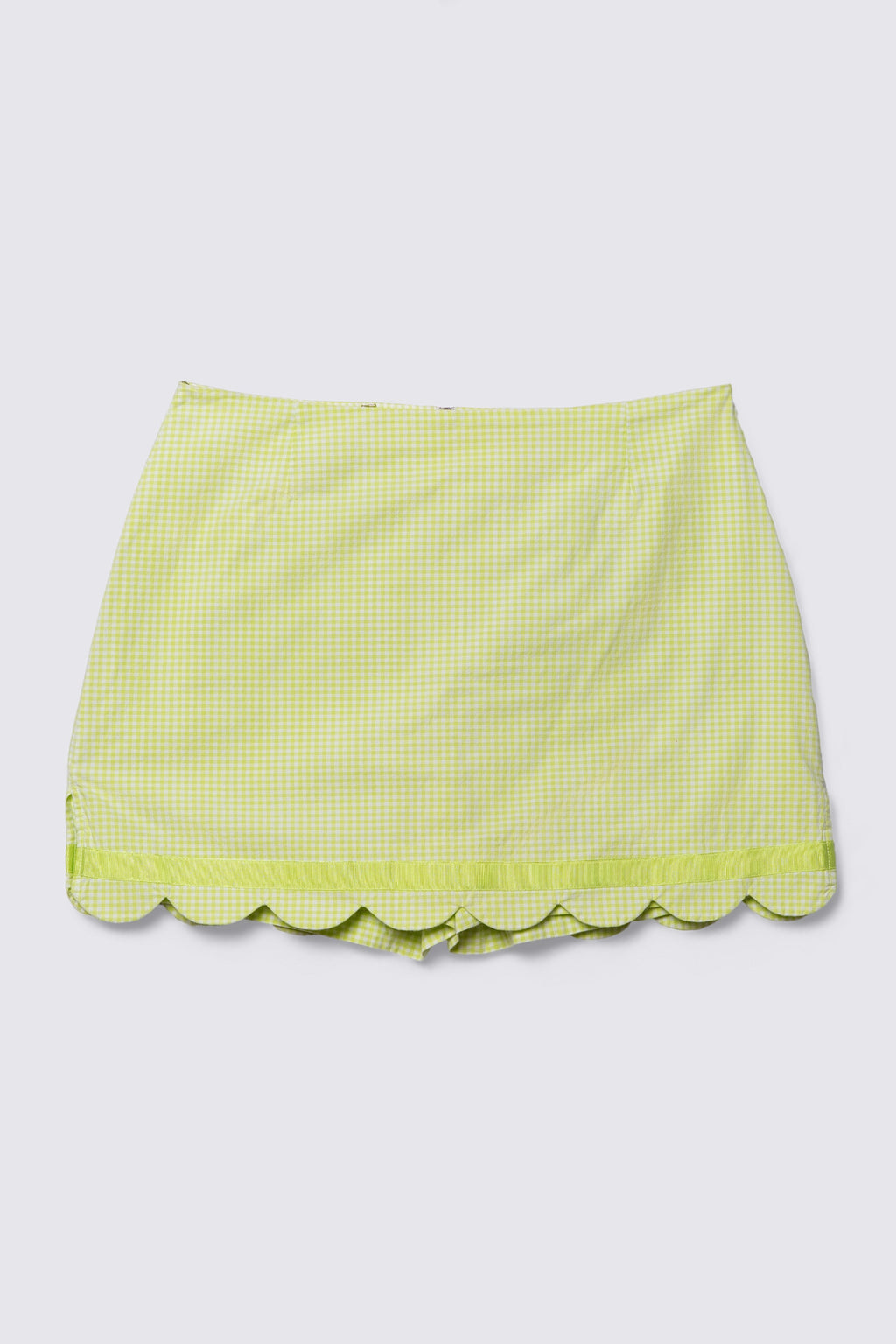 Y2K Gingham Cotton Skort