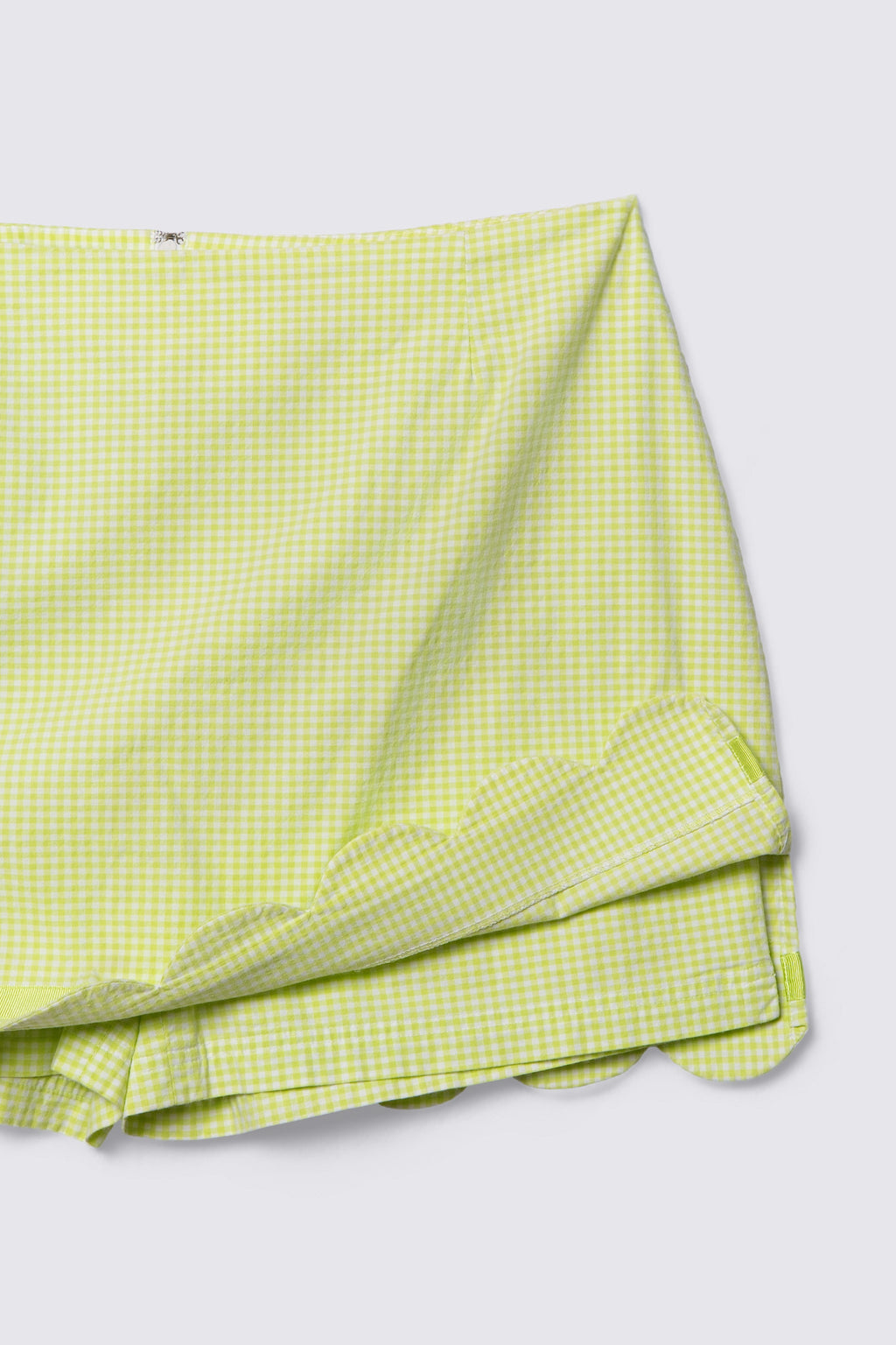 Y2K Gingham Cotton Skort
