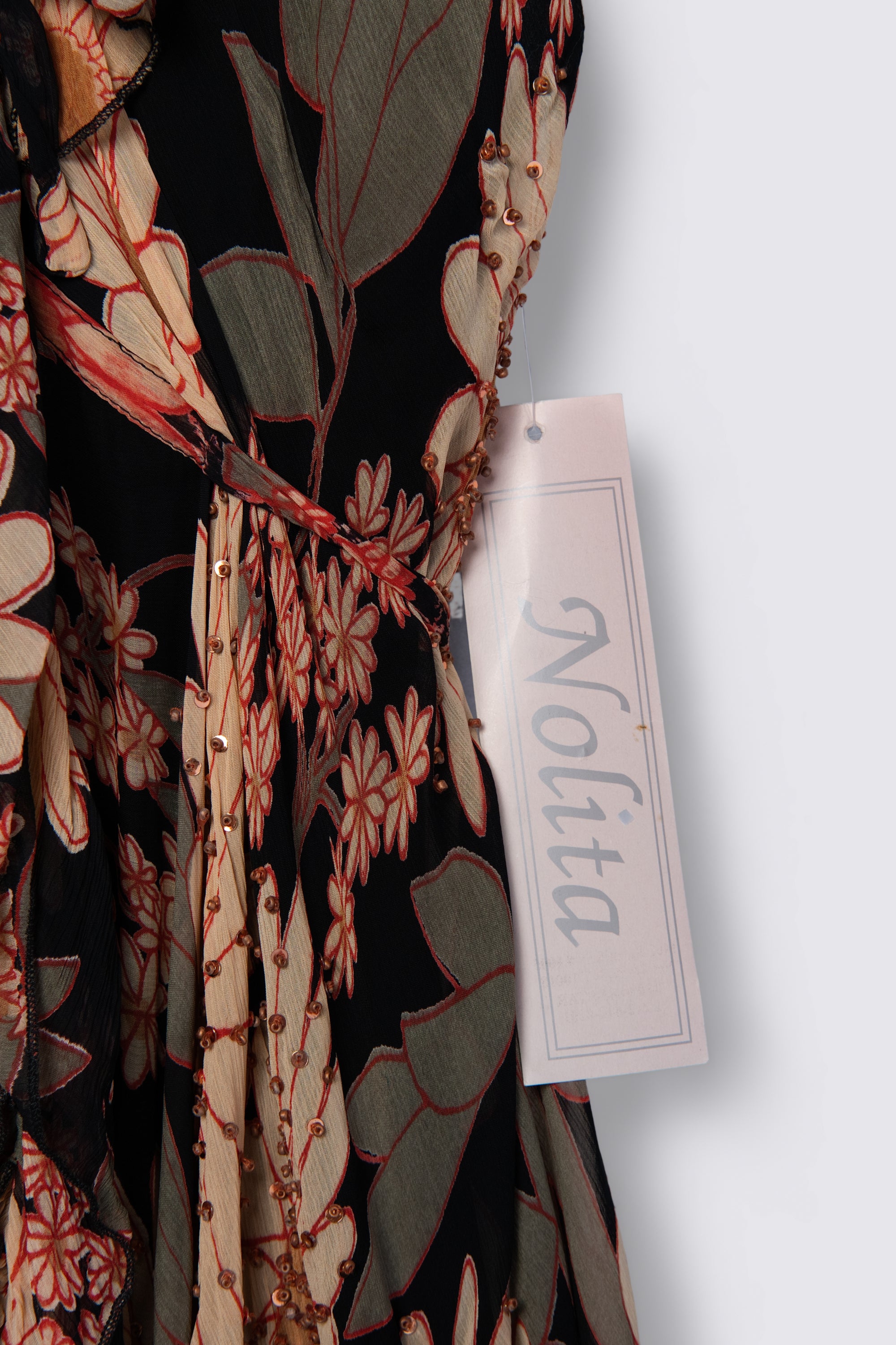 Y2K Deadstock Nolita Beaded Babydoll Mini