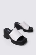 Y2K Bongo Leather Platform Sandals