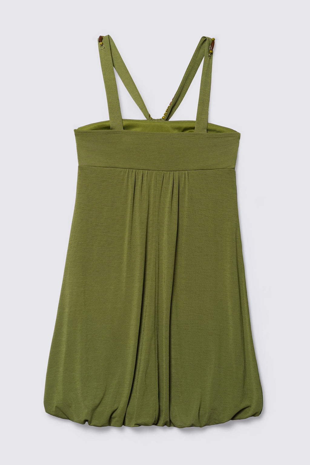 Y2K Beaded Strap Jersey Bubble Dress