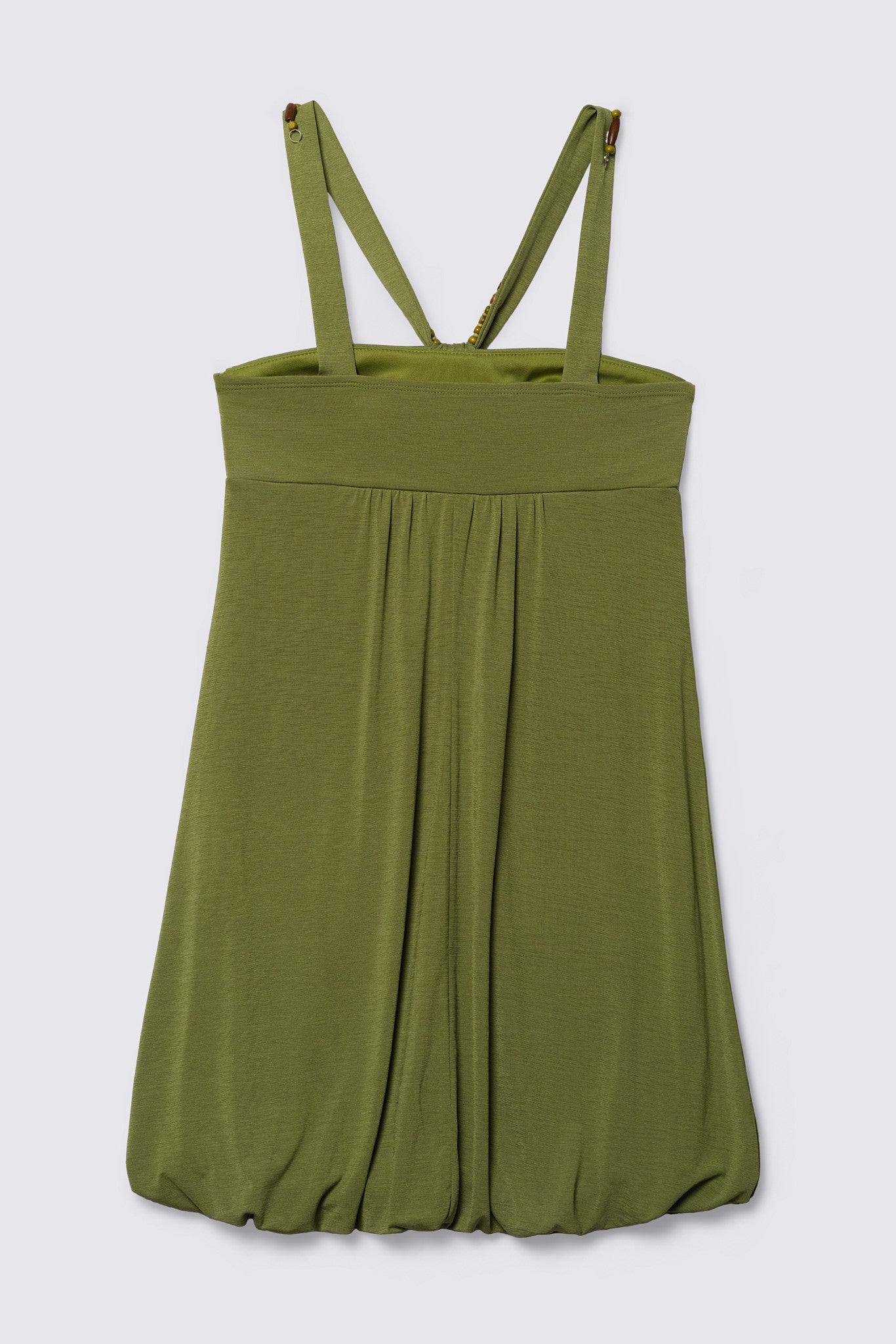 Y2K Beaded Strap Jersey Bubble Dress