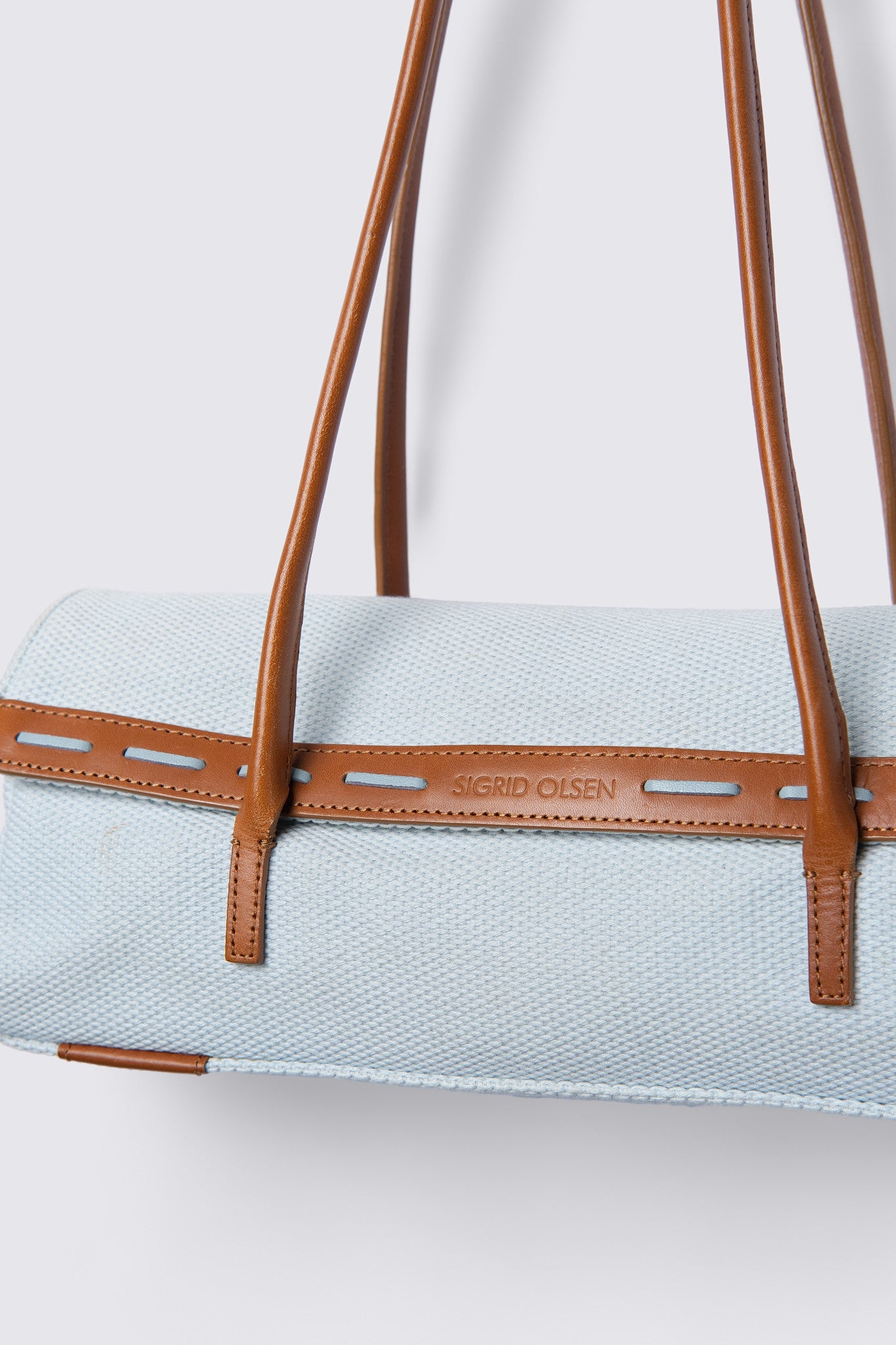 Y2K Sigrid Olsen Canvas Barrel Baguette
