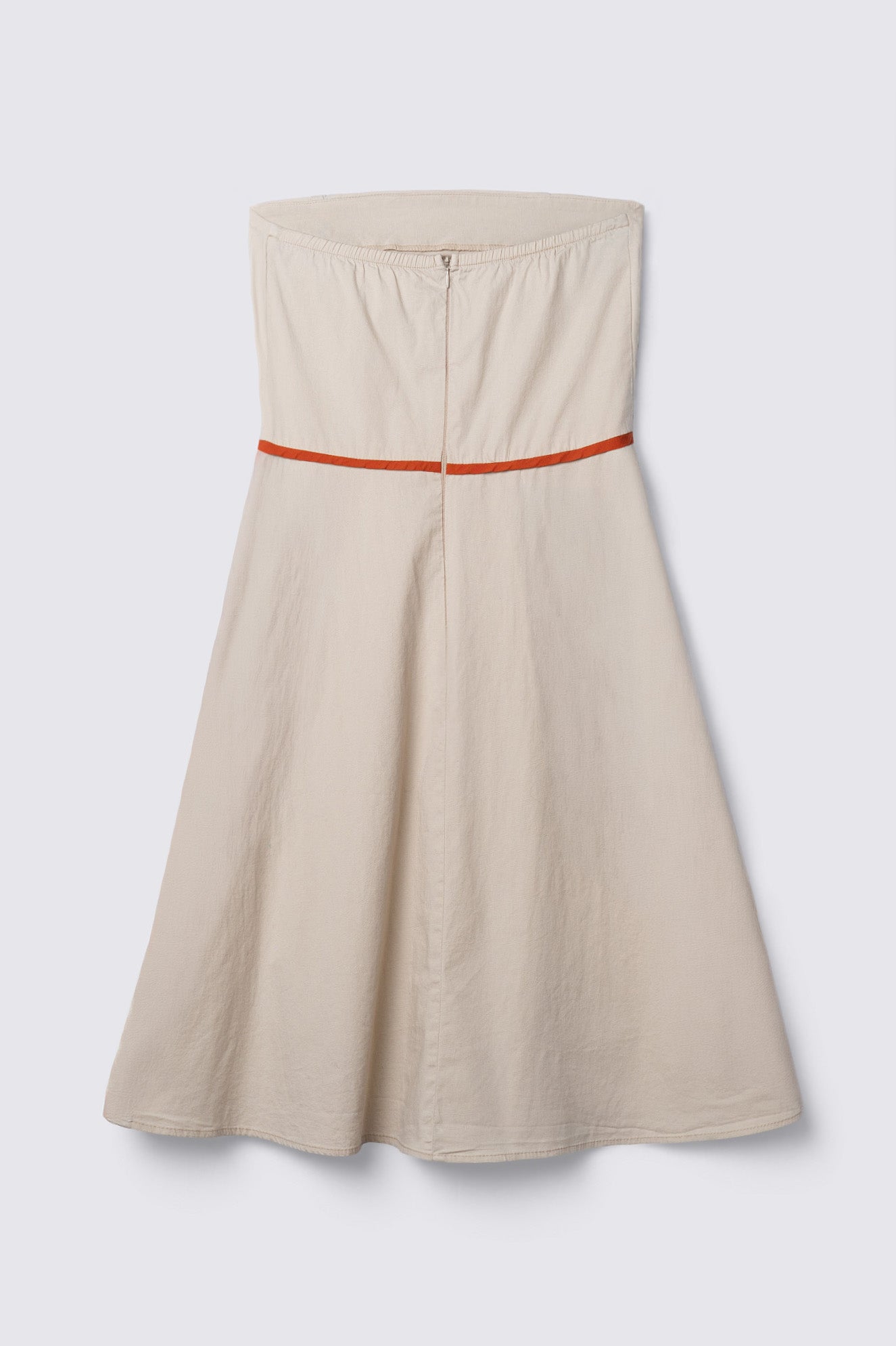 Y2K Butterfly Applique Strapless Cotton Dress