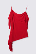 Y2K Weathervane Drapey Asymmetric Top