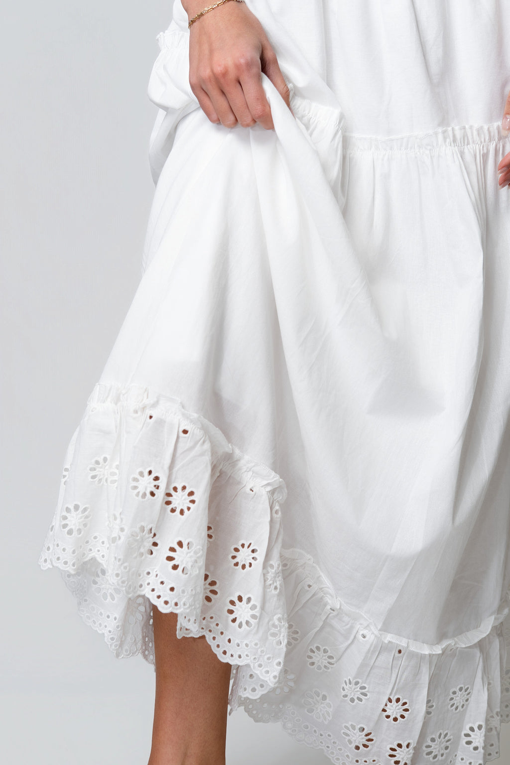 Sammi Cotton Eyelet Maxi Skirt