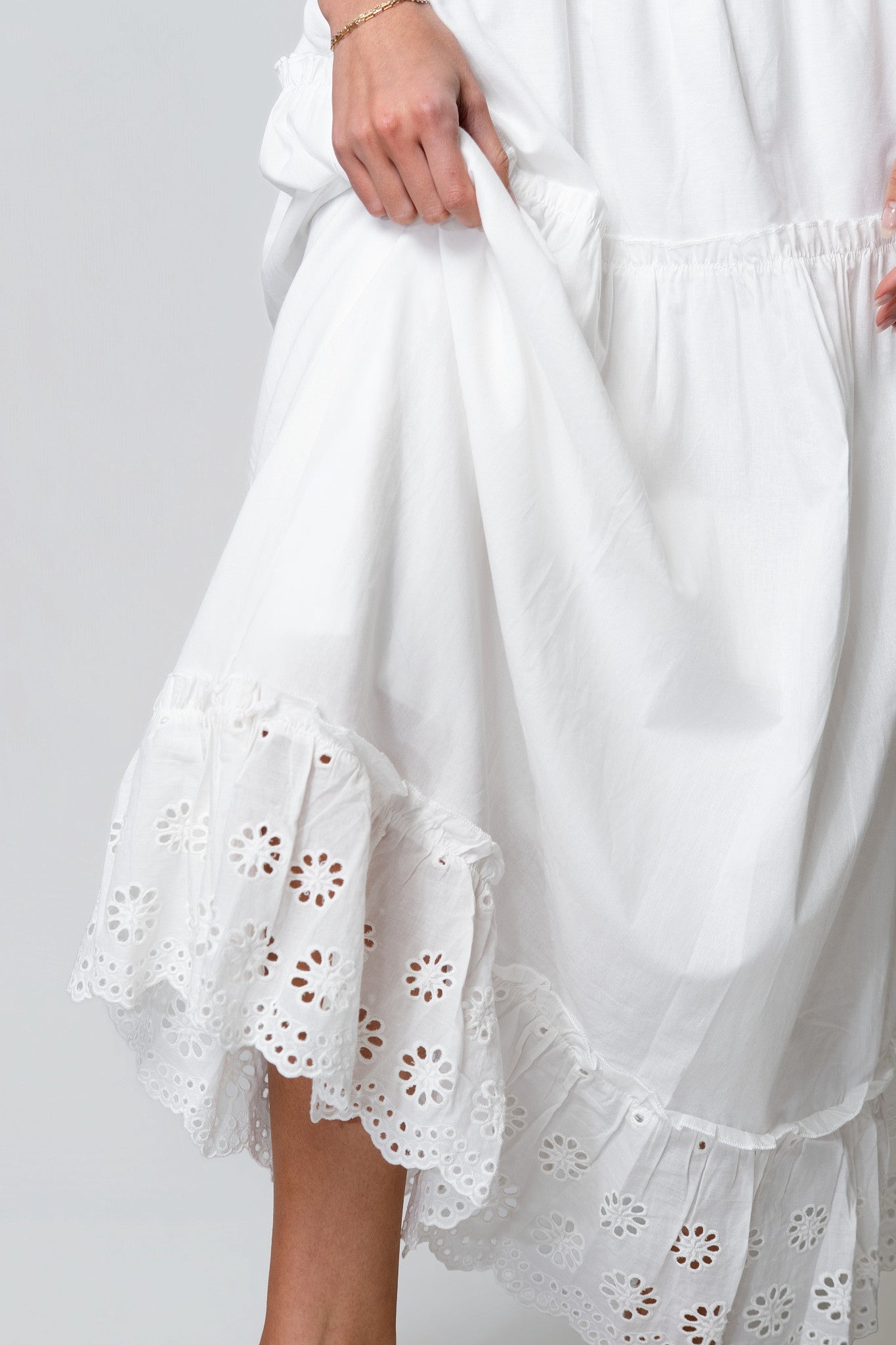 Sammi Cotton Eyelet Maxi Skirt