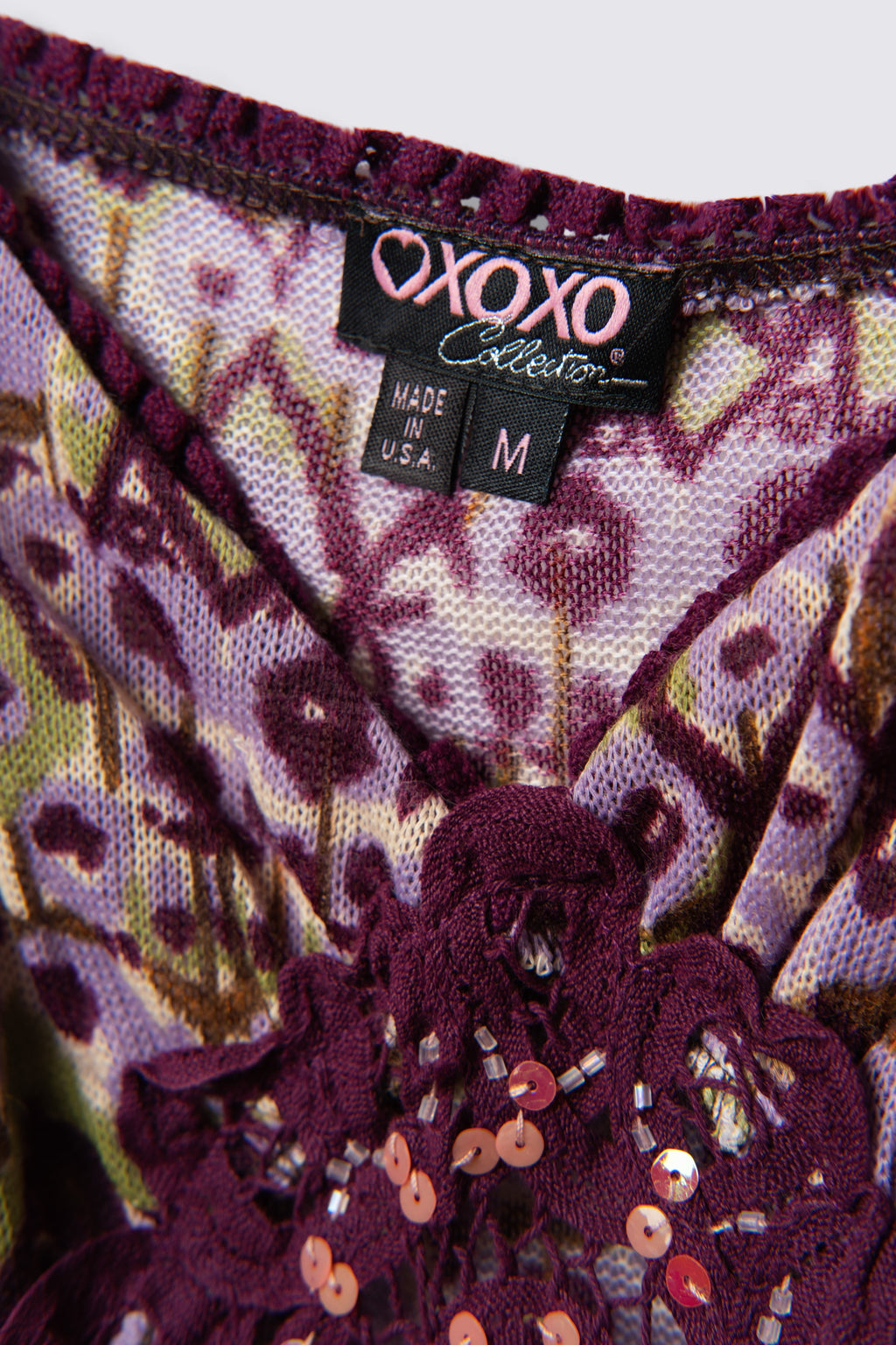Y2K XOXO Sequin Applique Knit Cami