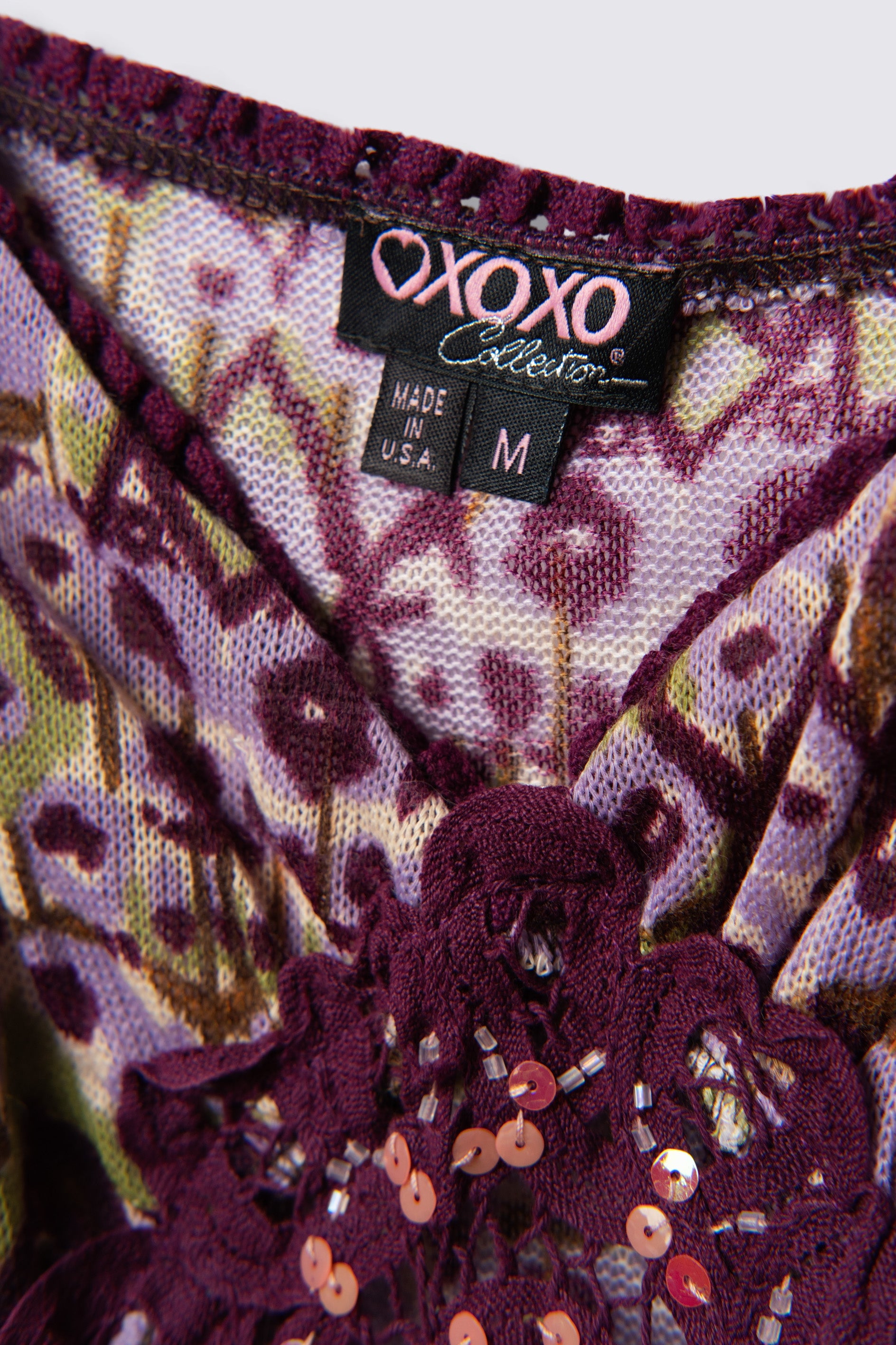 Y2K XOXO Sequin Applique Knit Cami