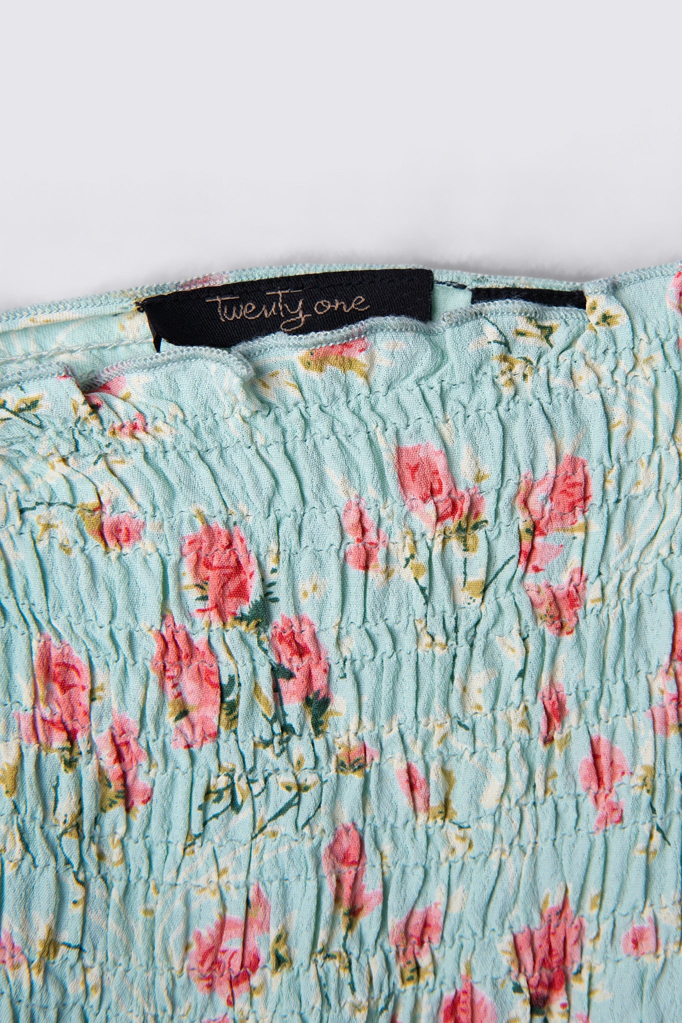 Y2K F21 Beaded Rayon Babydoll Top